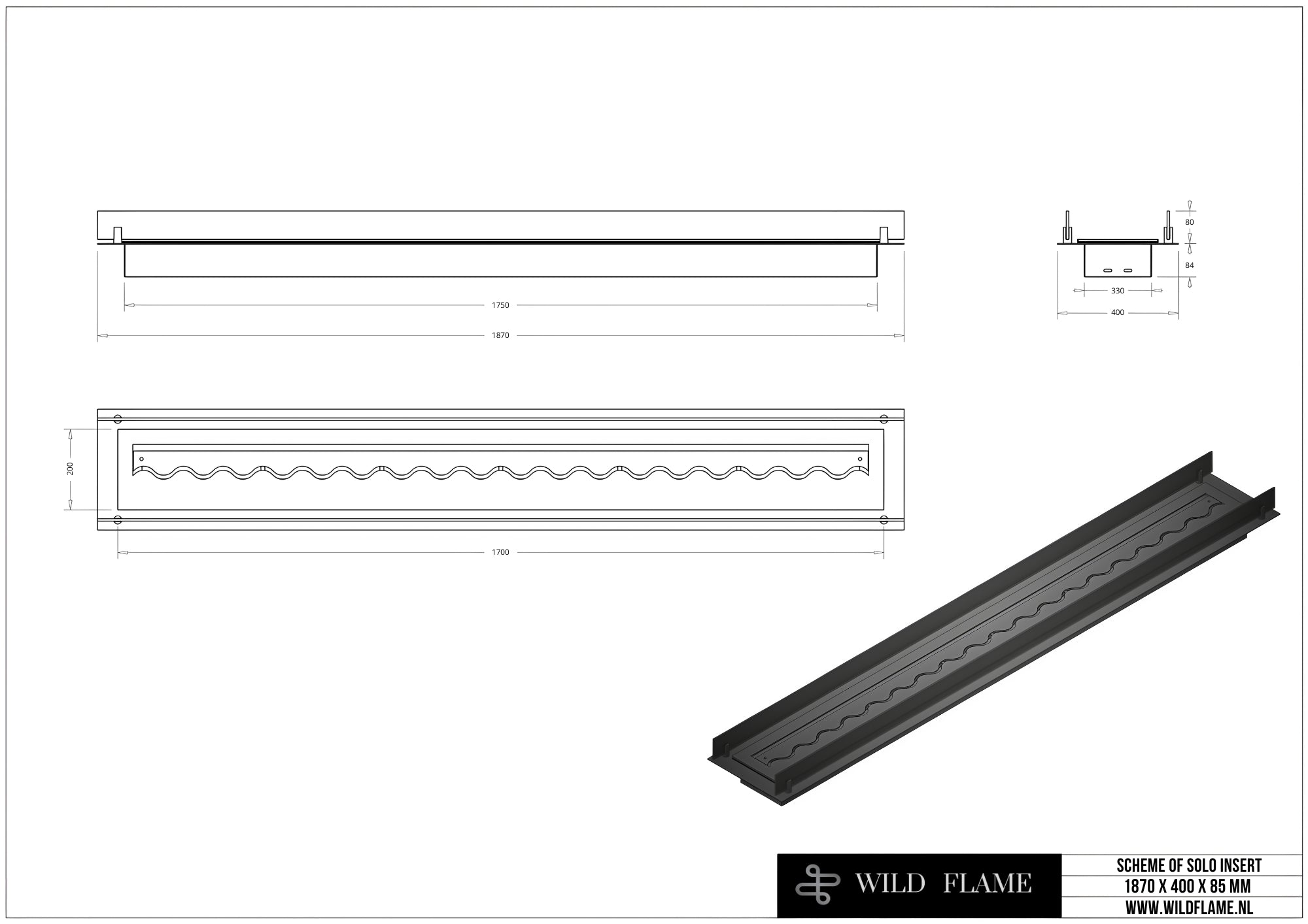 Image of SOLO Costum 1870 X 400 X 85 MM