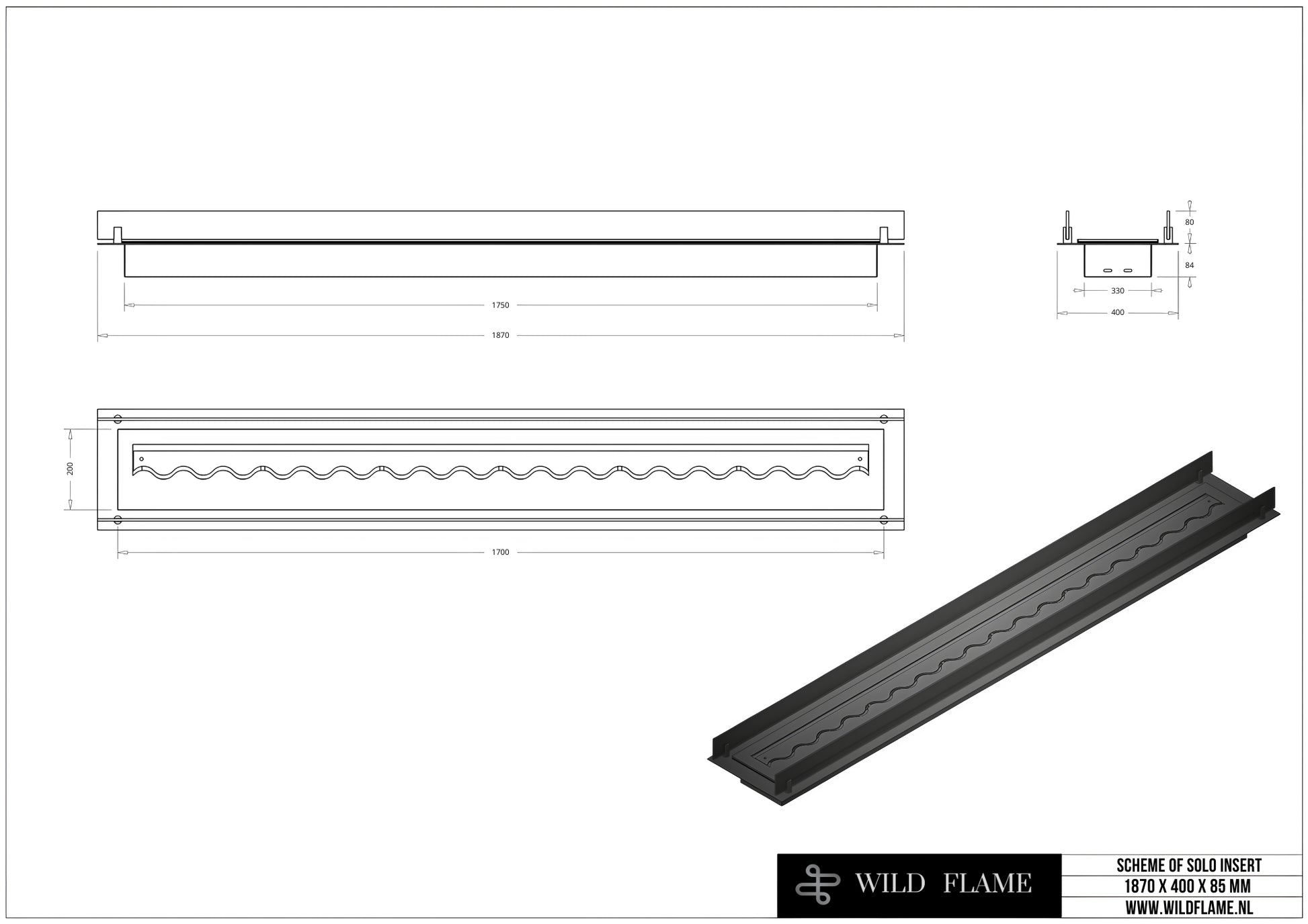 SOLO Costum 1870 X 400 X 85 MM