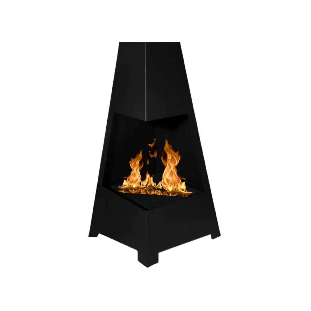 Voro Bio Ethanol Freestanding Fireplace H100 cm