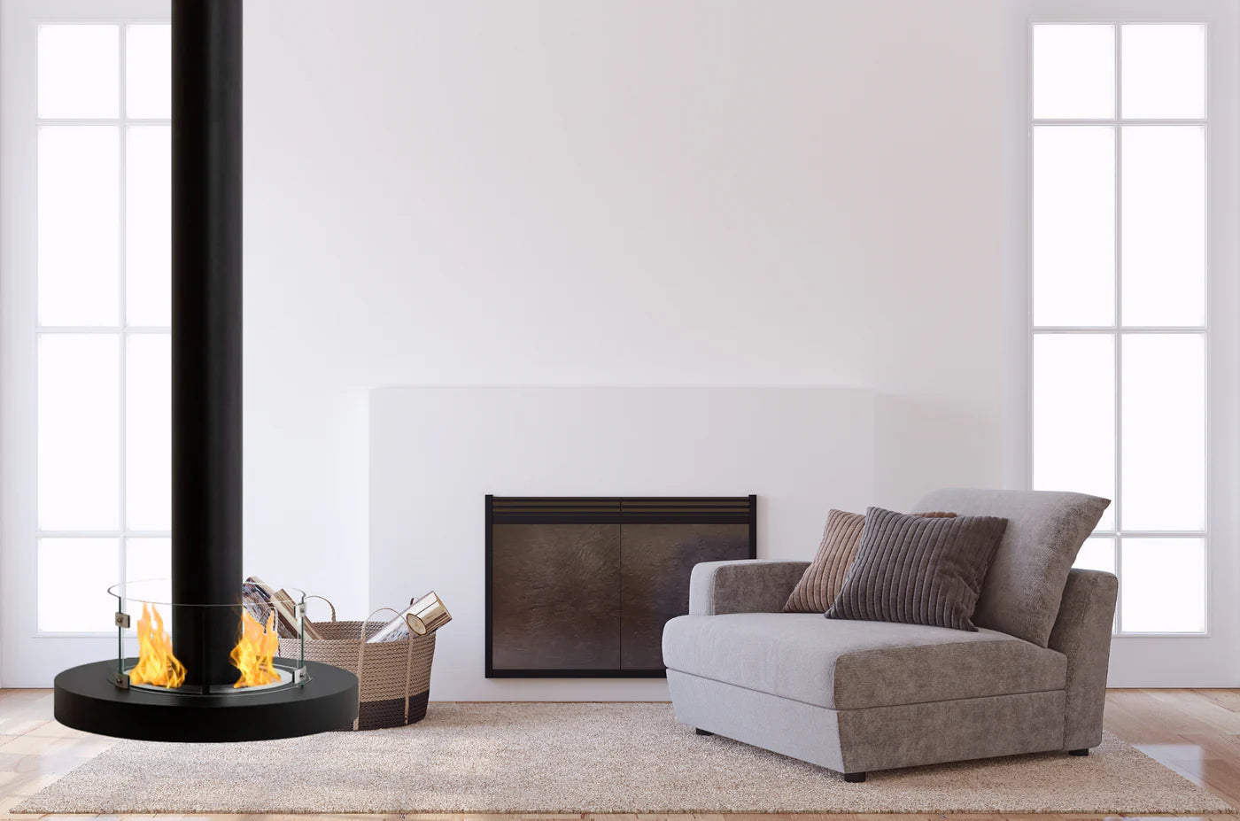 Ativ Bio Ethanol Ceiling Fireplace D70 cm