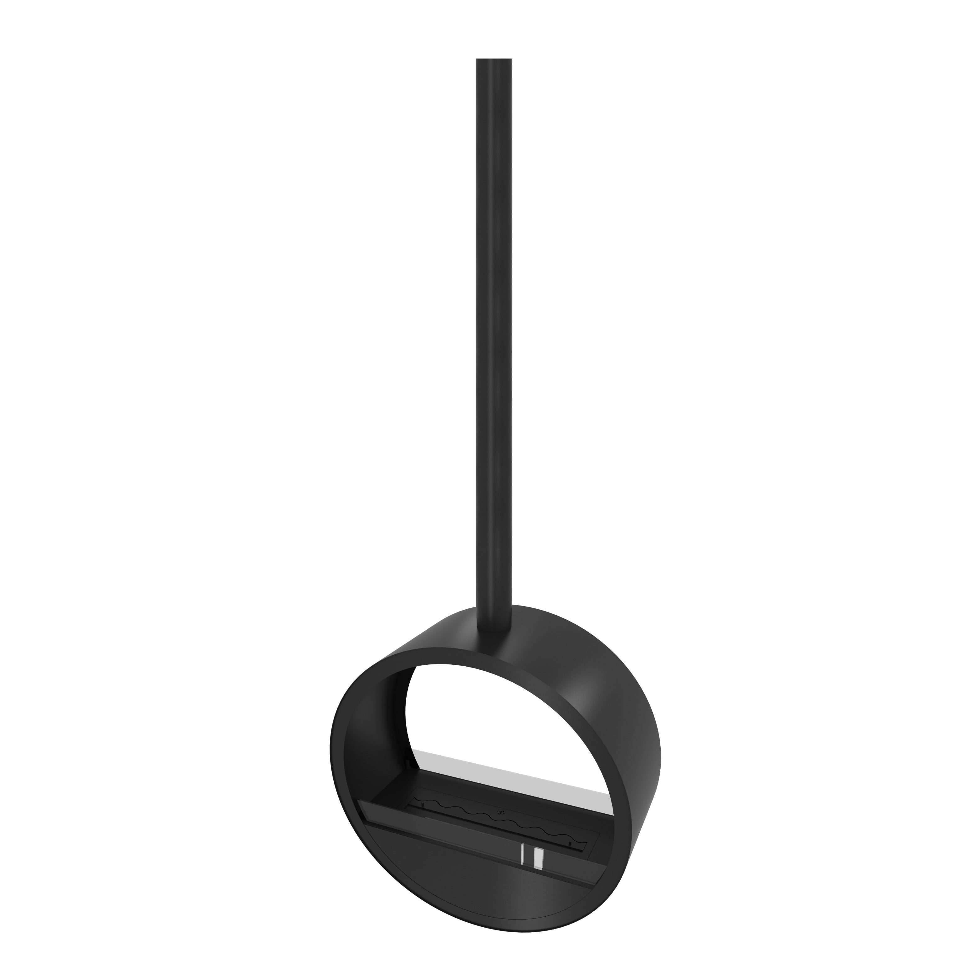 Image of Aurel Roundfire Ceiling Fireplace Black Ø80 - Ø120 cm