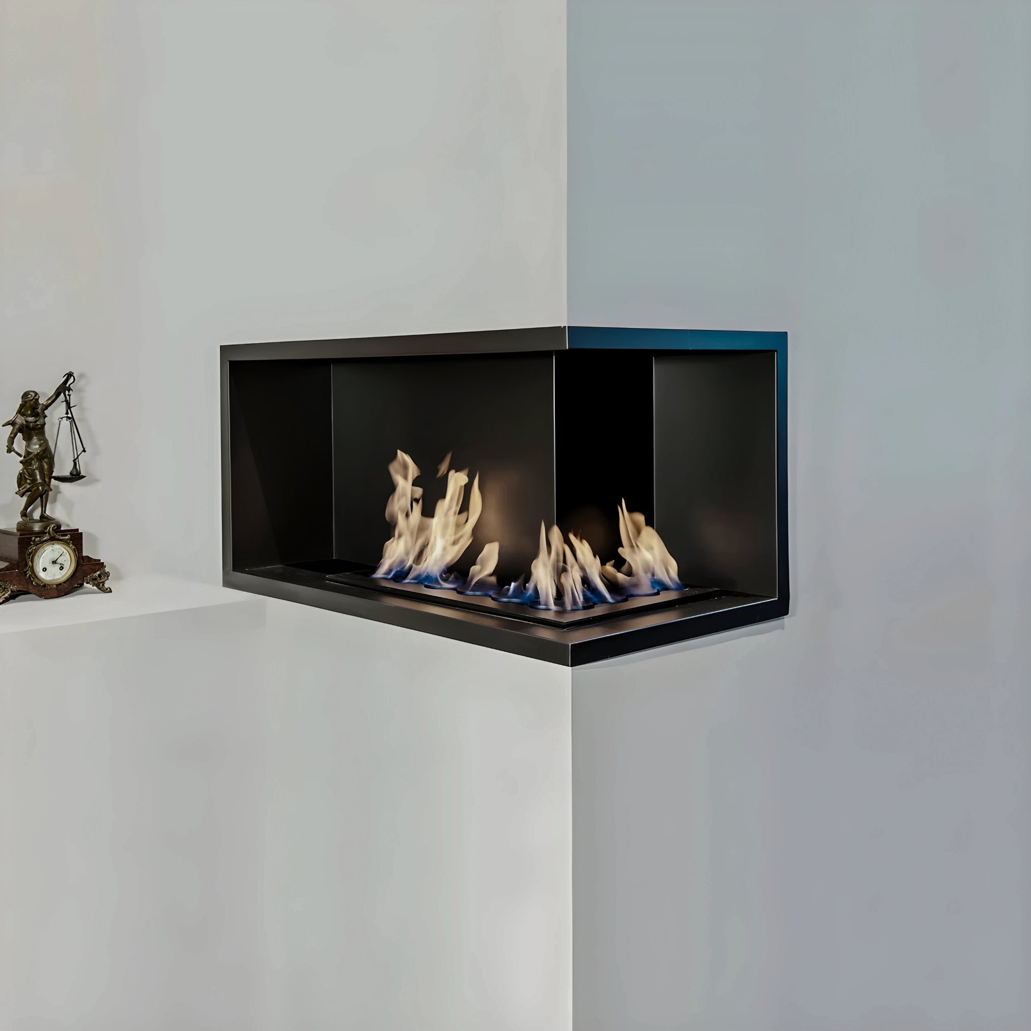 Base Built-in Corner Fireplace 108 x 59 cm