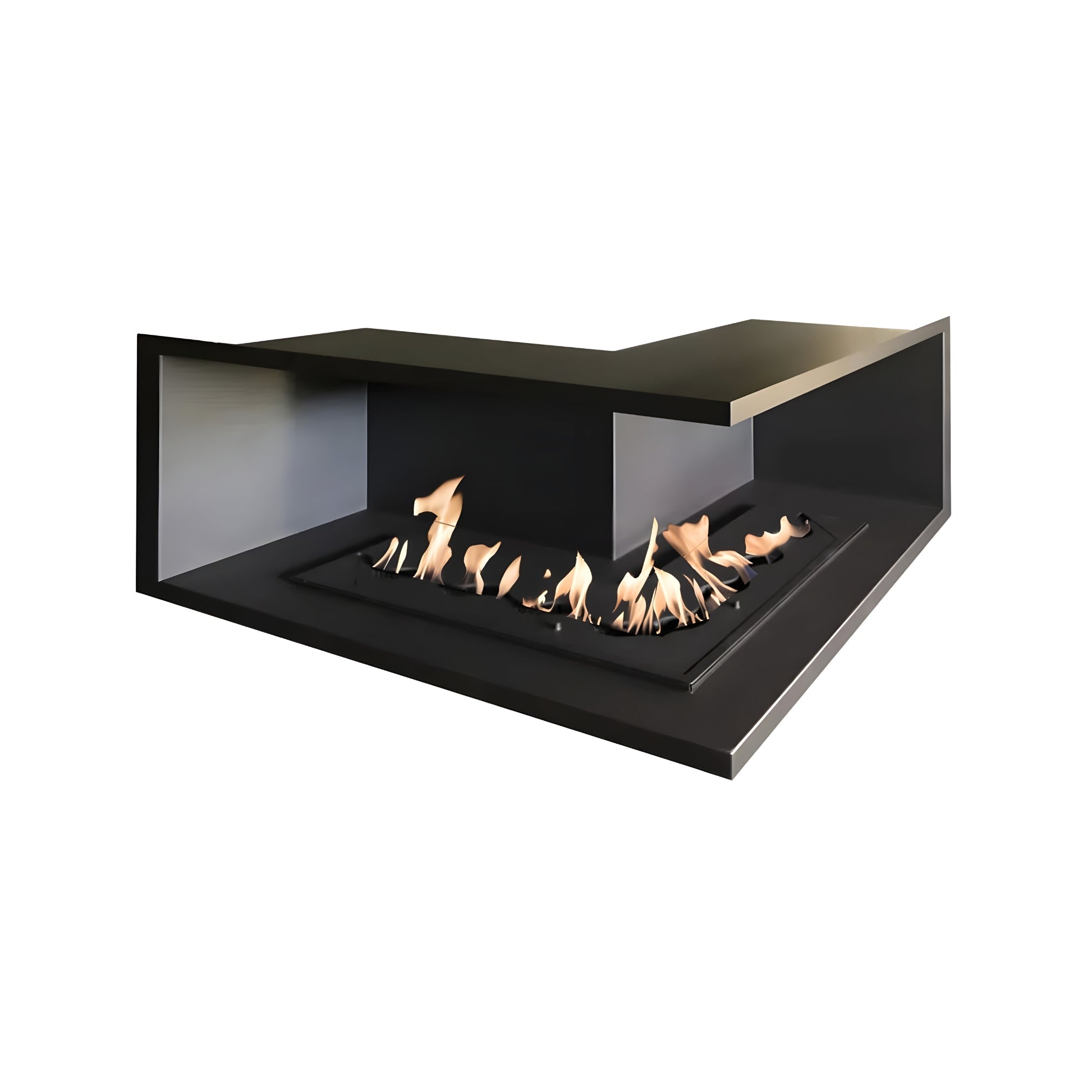 Base Built-in Corner Fireplace 70 x 70 cm