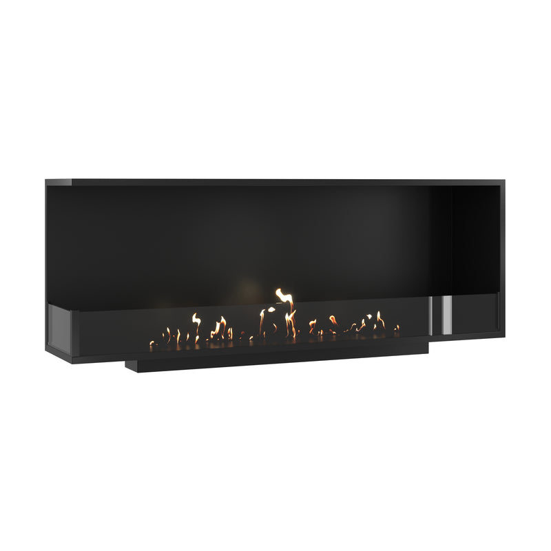 Base Left Built-in Corner Fireplace 140 cm