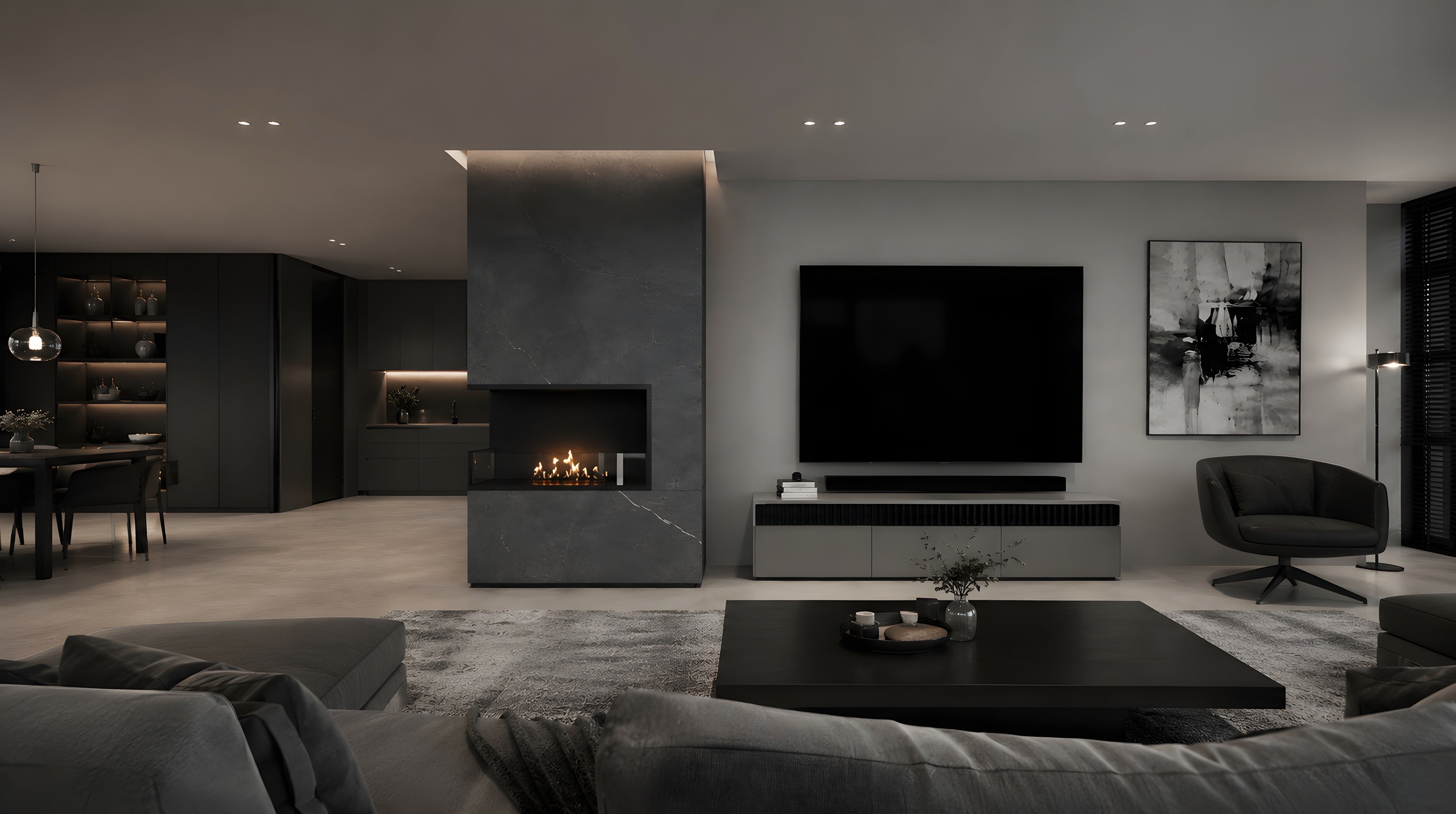 Image of Base Left Built-in Corner Fireplace 70 cm