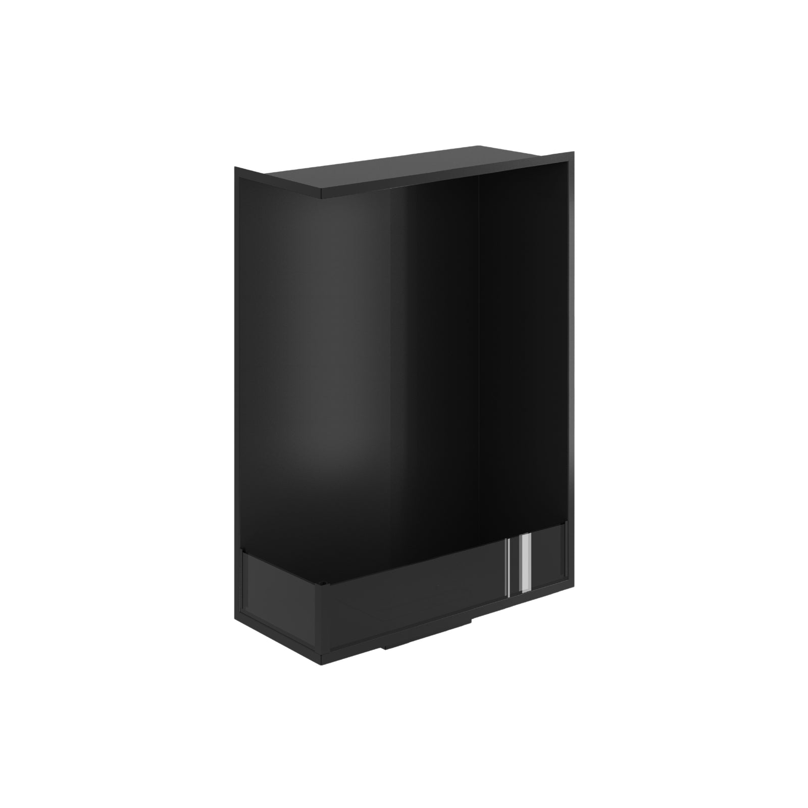 Base Left Vertical Built-in Corner Fireplace 60 x 100 cm