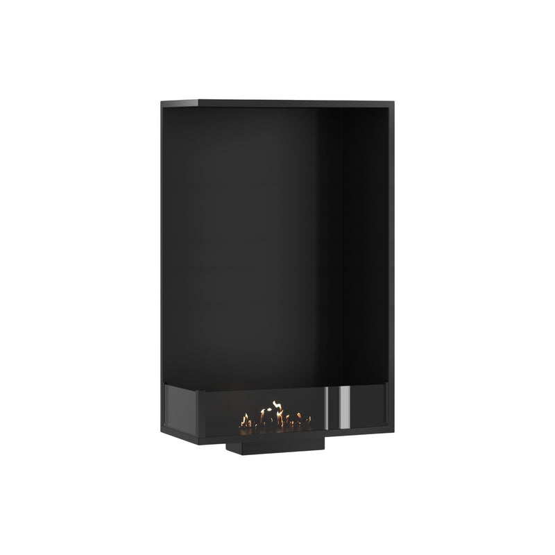 Base Left Vertical Built-in Corner Fireplace 60 x 100 cm