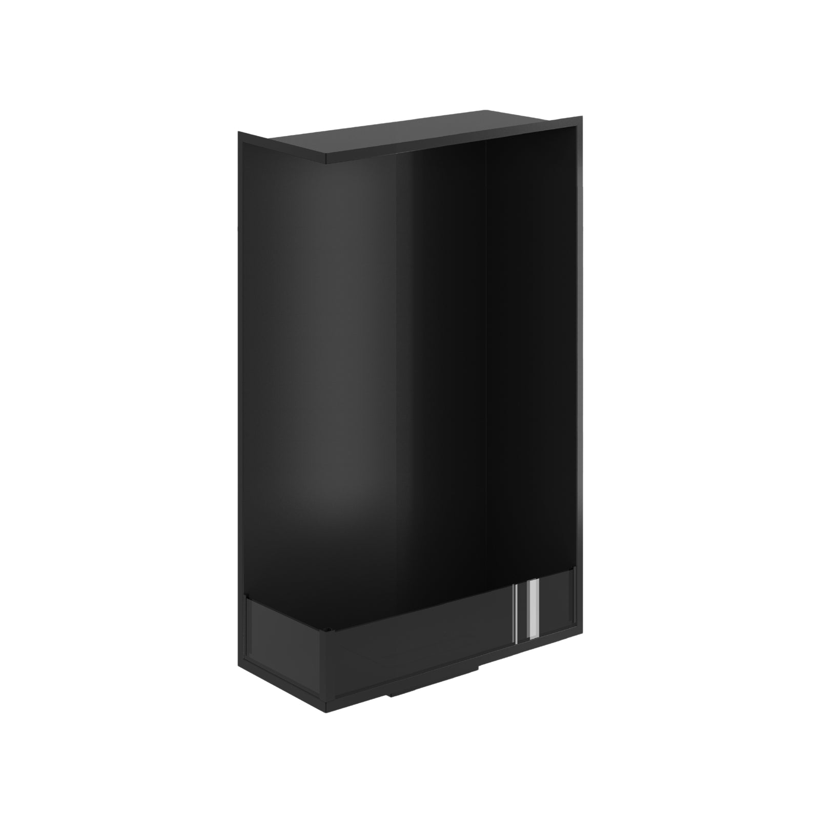 Base Left Vertical Built-in Corner Fireplace 60 x 120 cm