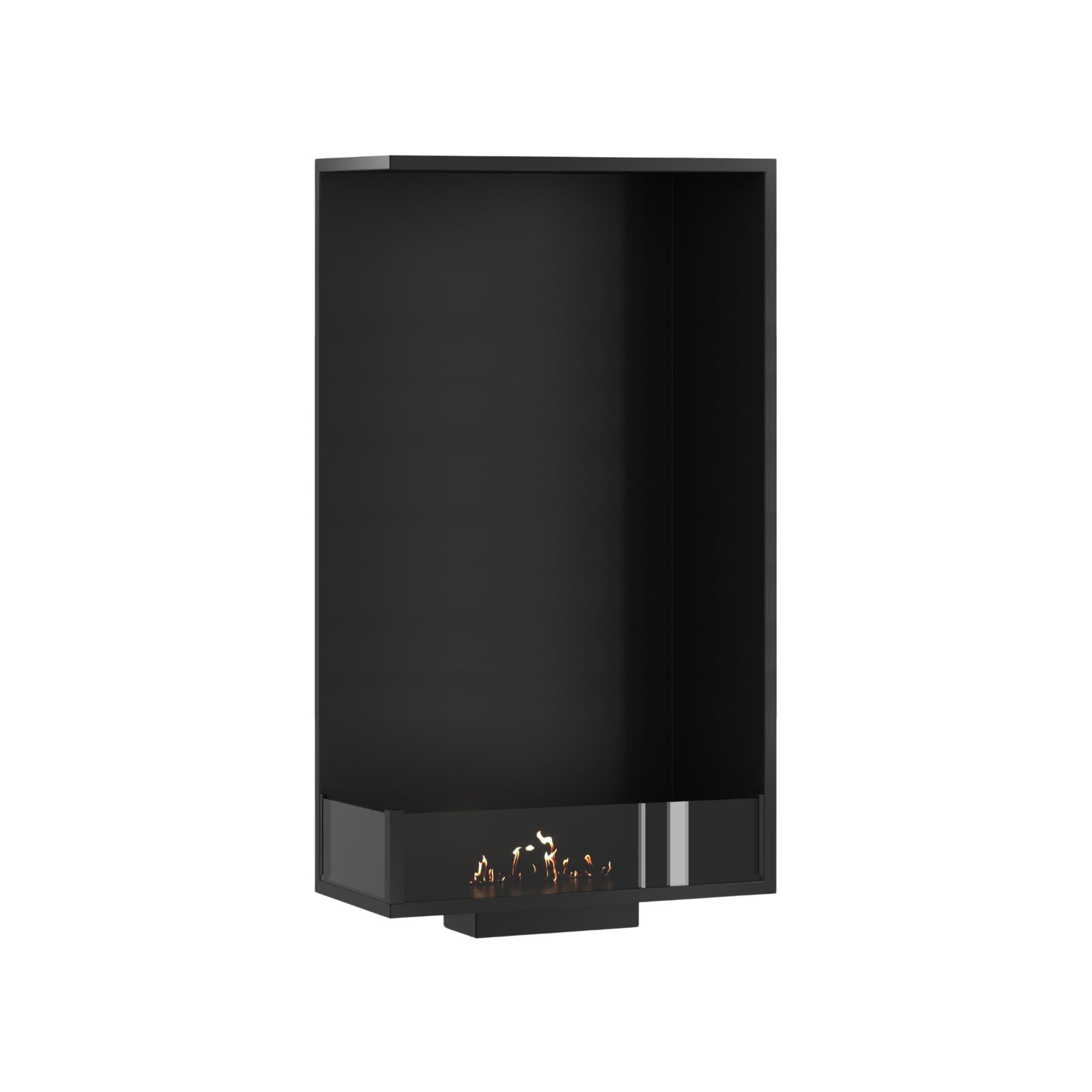 Base Left Vertical Built-in Corner Fireplace 60 x 120 cm