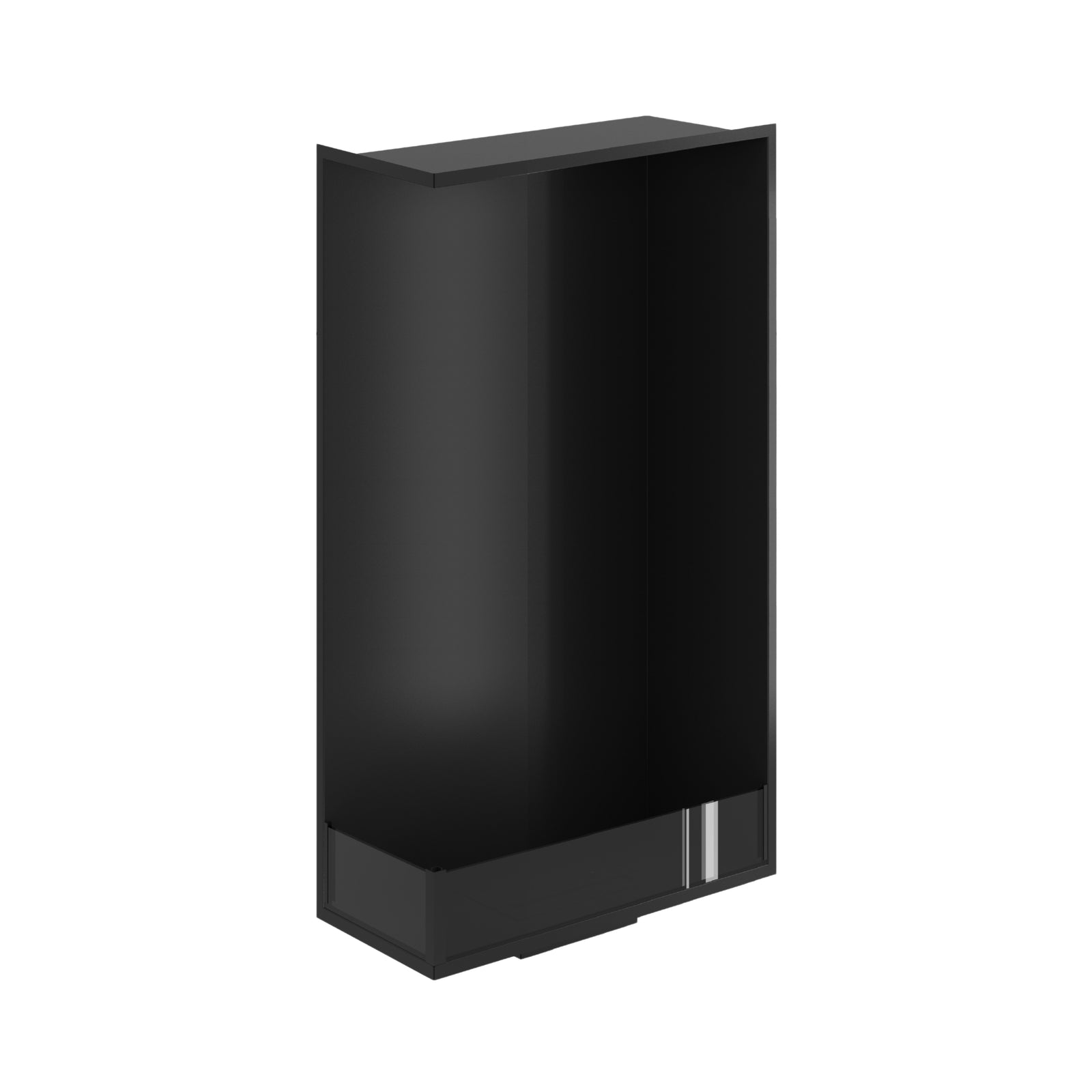 Base Left Vertical Built-in Corner Fireplace 60 x 140 cm