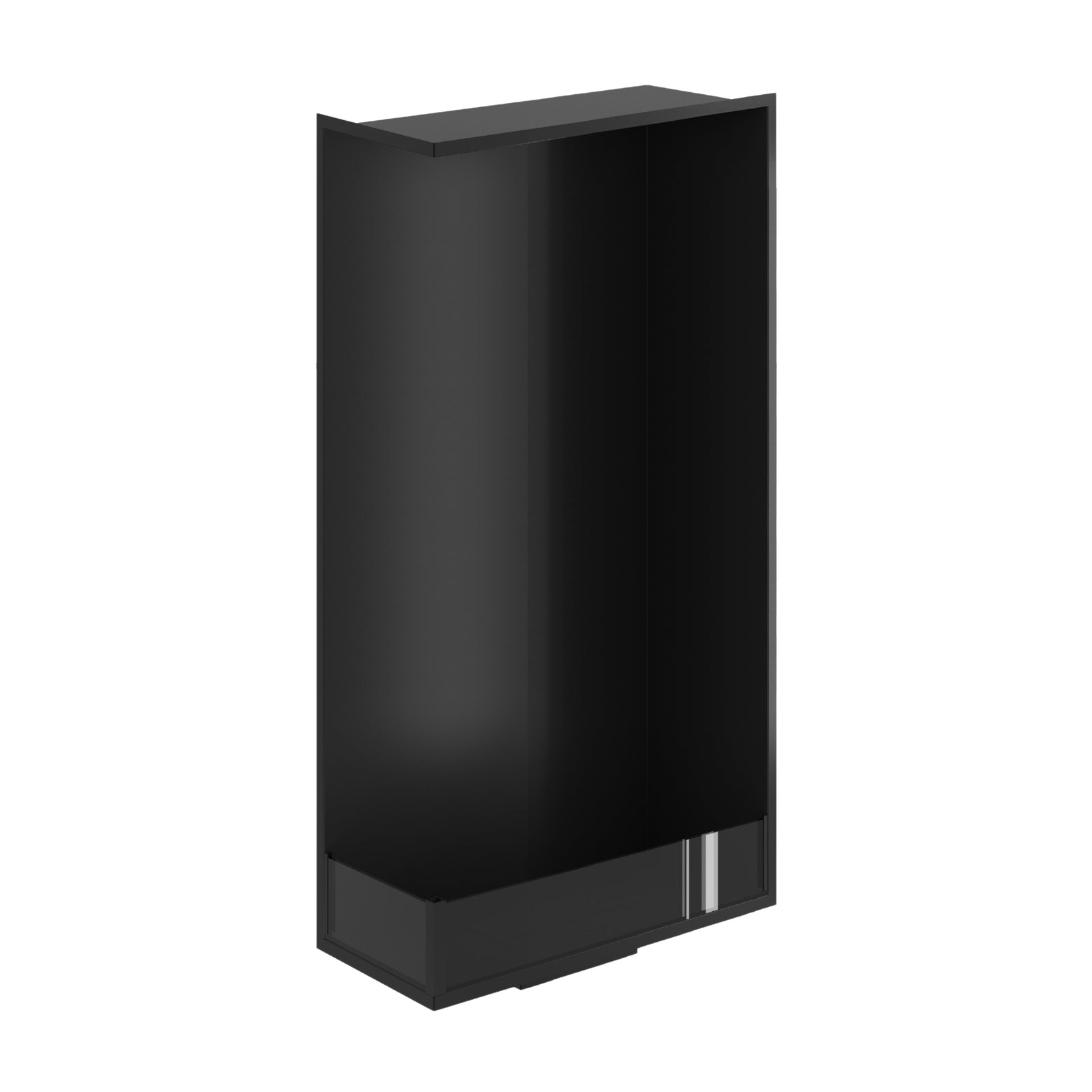 Base Left Vertical Built-in Corner Fireplace 60 x 160 cm