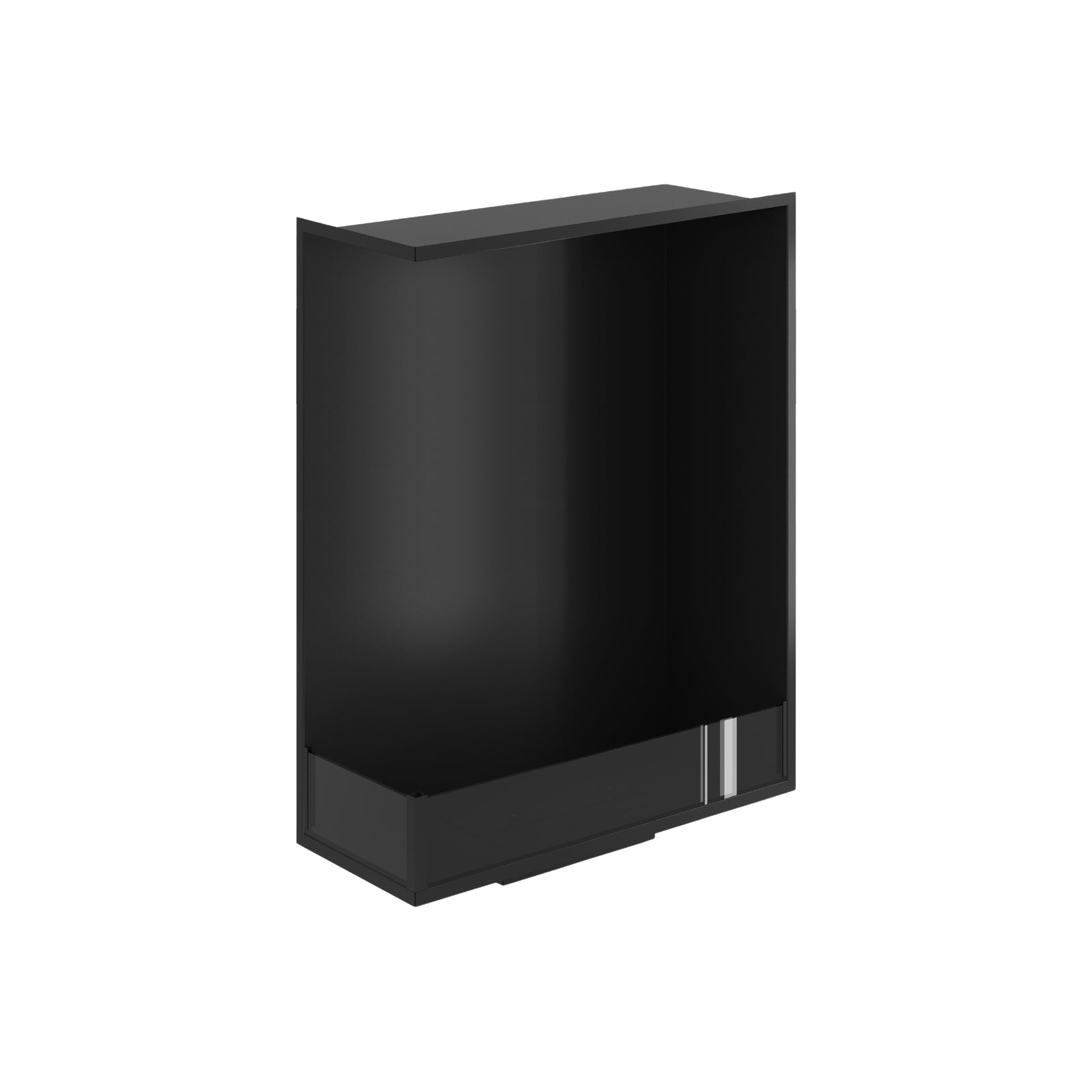 Base Left Vertical Built-in Corner Fireplace 70 x 100 cm