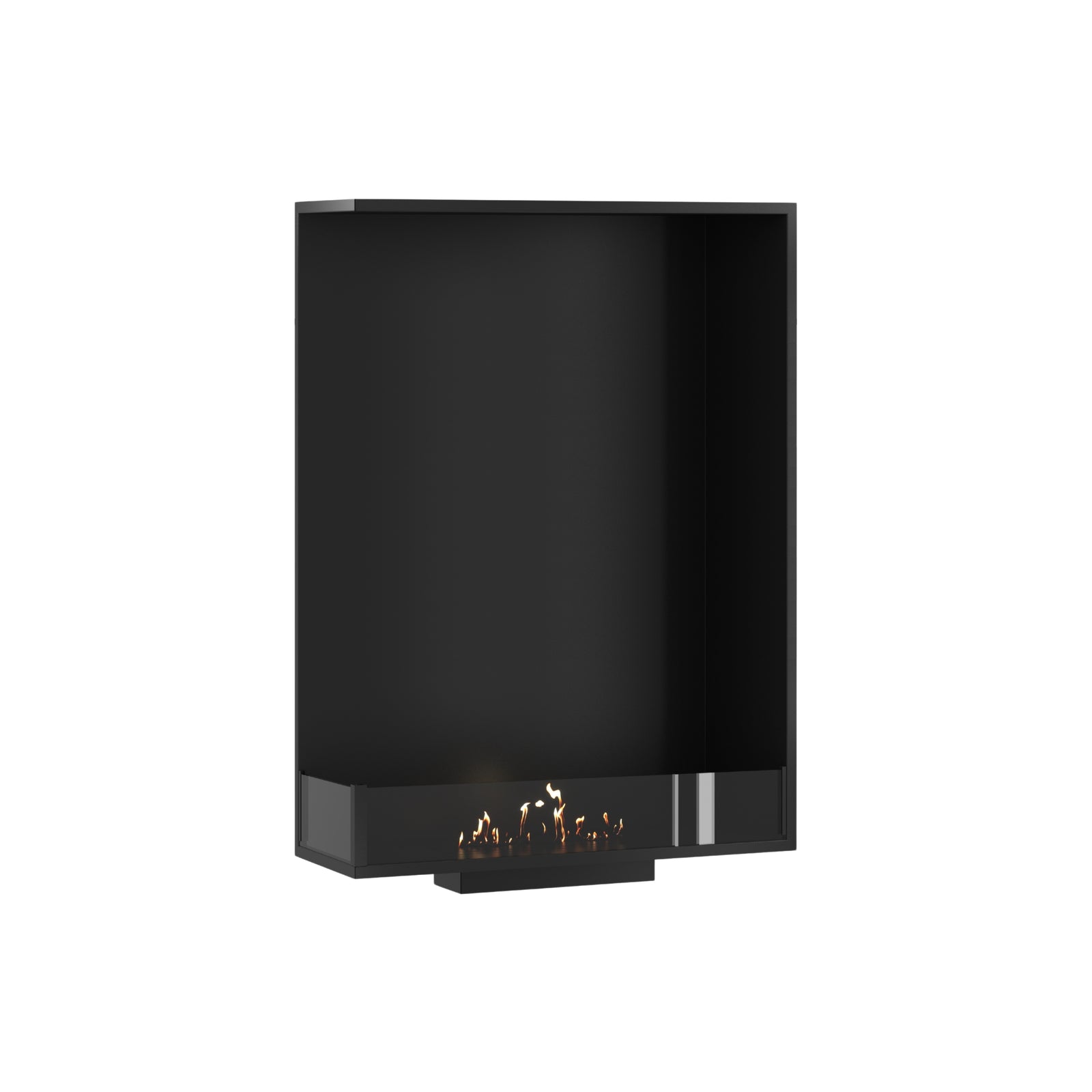 Base Left Vertical Built-in Corner Fireplace 70 x 100 cm