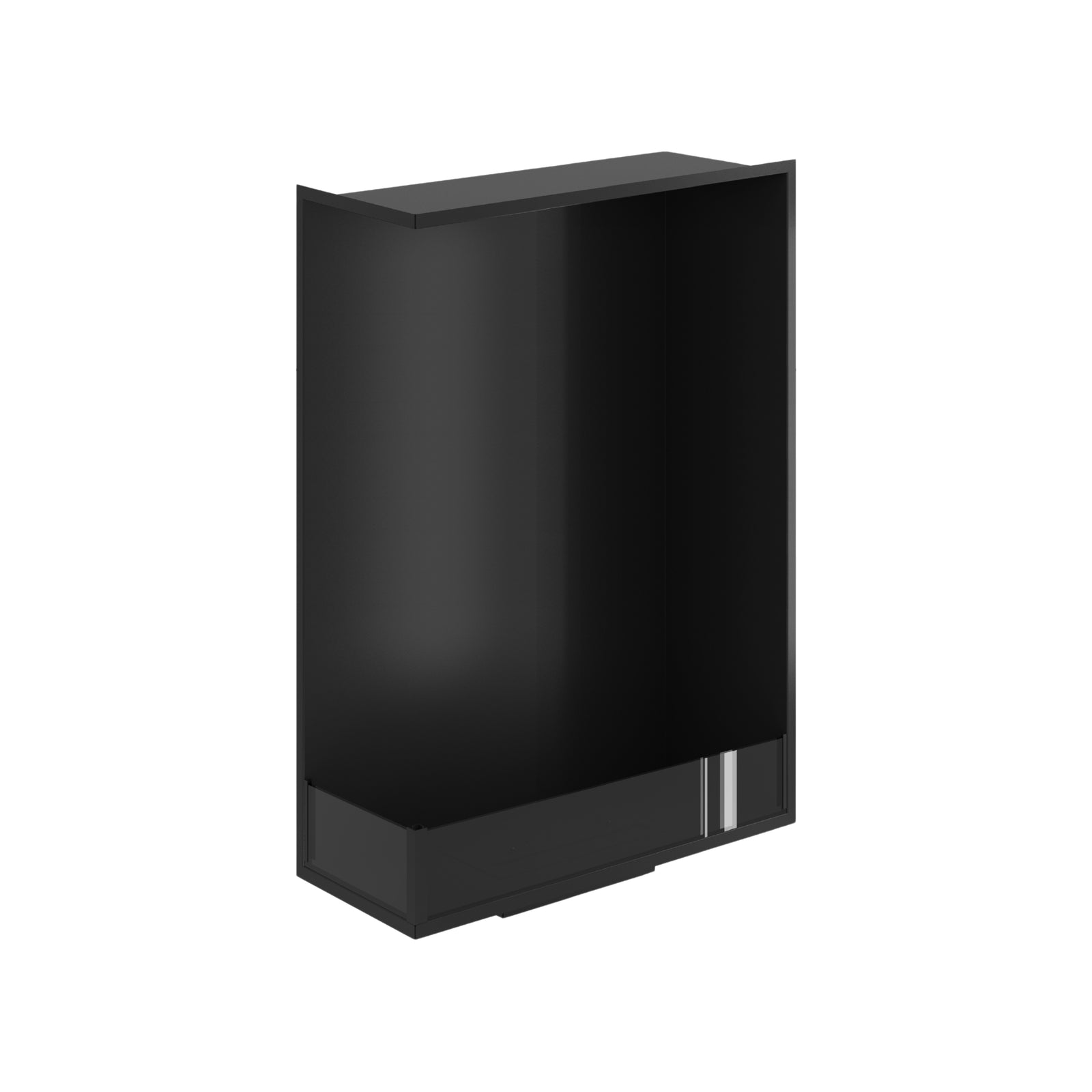 Base Left Vertical Built-in Corner Fireplace 70 x 120 cm