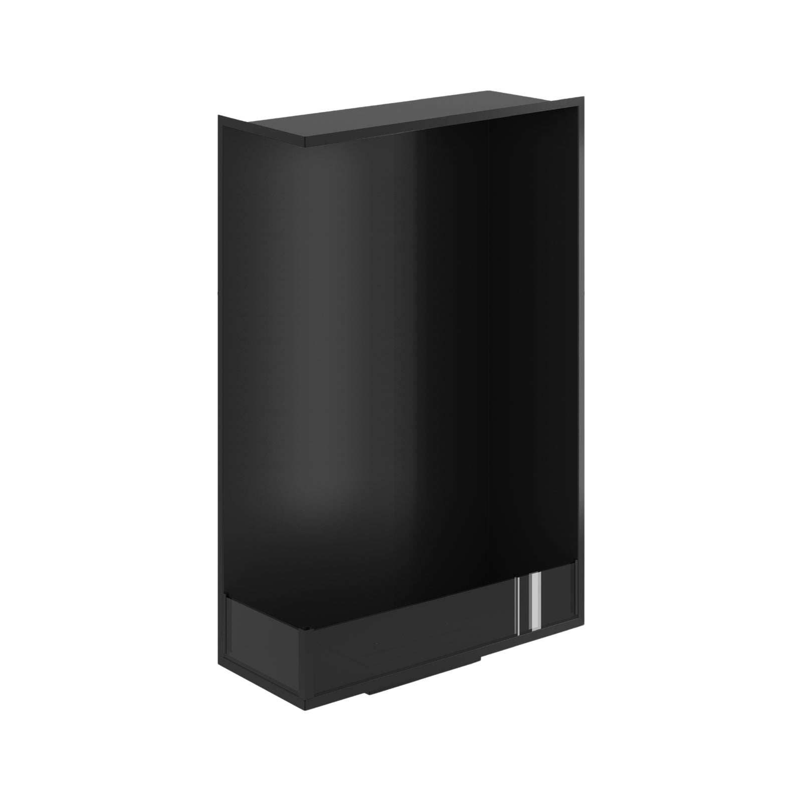 Base Left Vertical Built-in Corner Fireplace 70 x 140 cm