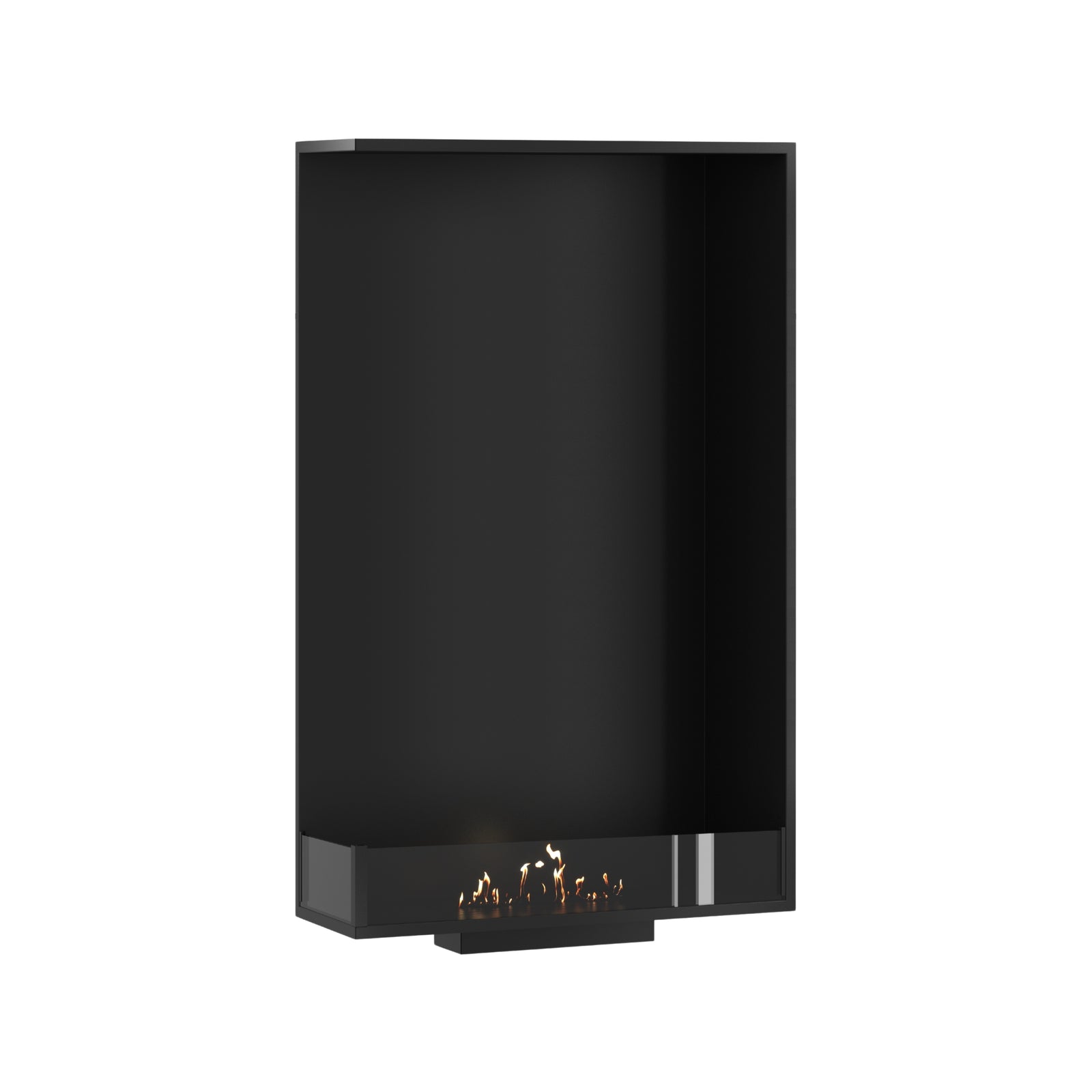 Base Left Vertical Built-in Corner Fireplace 70 x 140 cm