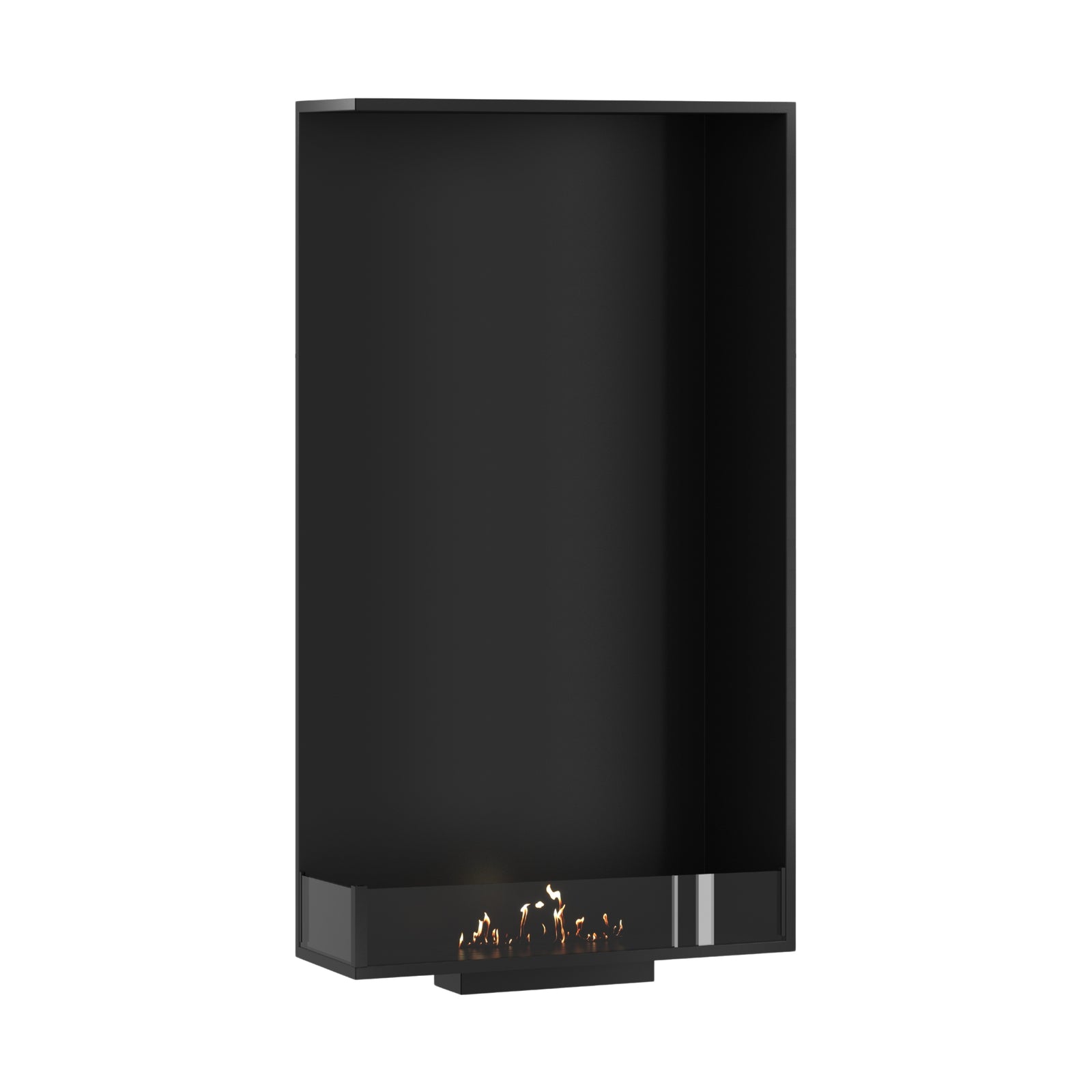 Base Left Vertical Built-in Corner Fireplace 70 x 160 cm