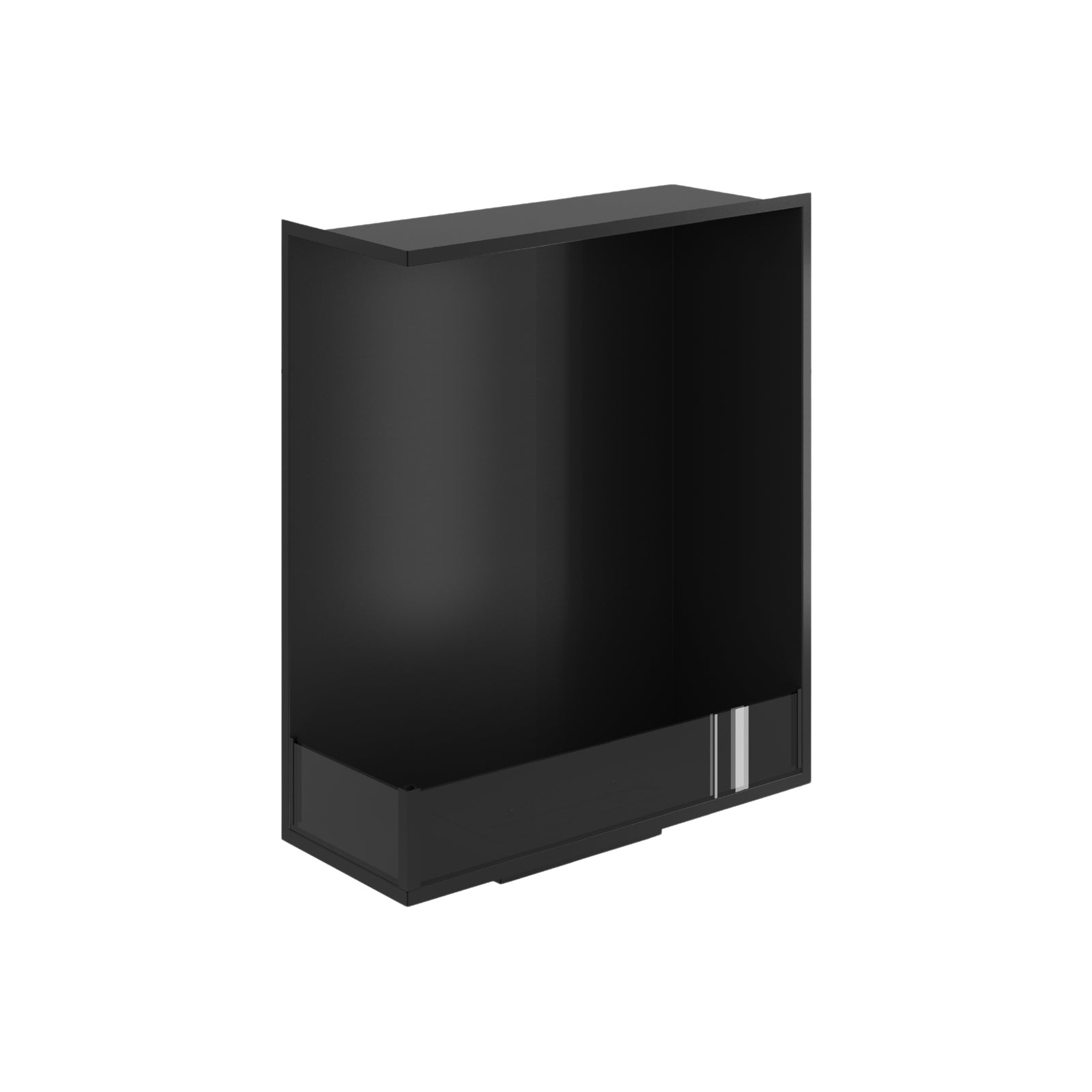 Base Left Vertical Built-in Corner Fireplace 80 x 100 cm
