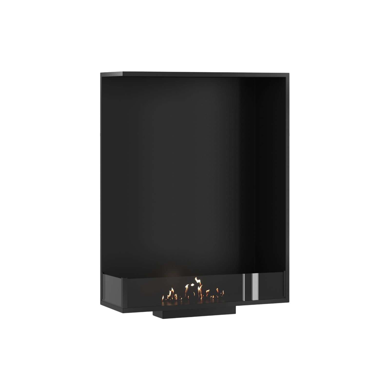 Base Left Vertical Built-in Corner Fireplace 80 x 100 cm