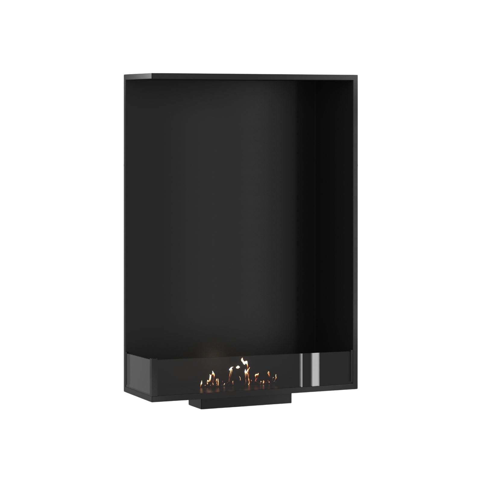 Base Left Vertical Built-in Corner Fireplace 80 x 120 cm
