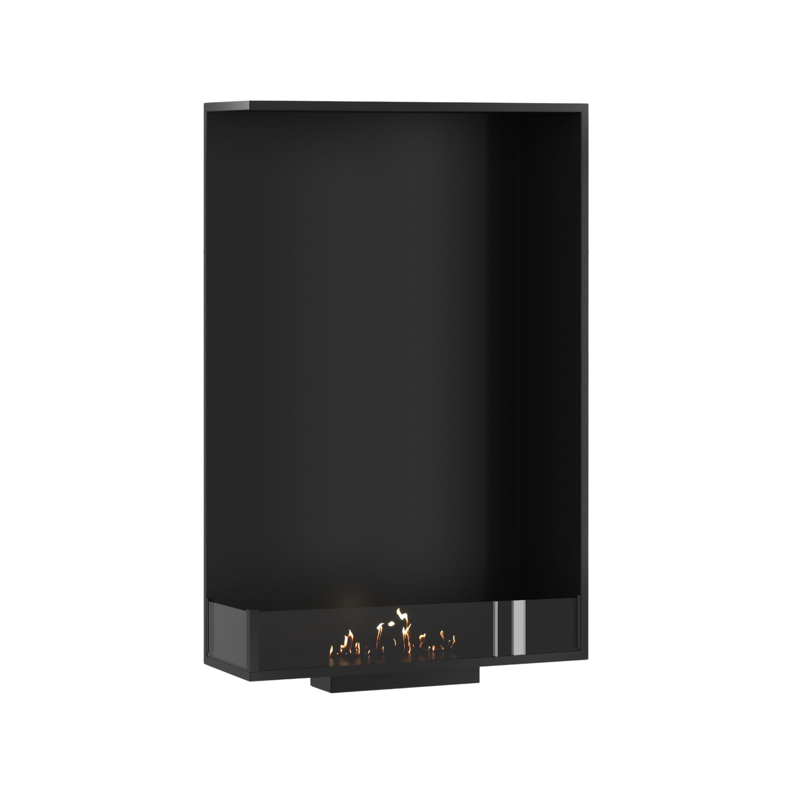 Base Left Vertical Built-in Corner Fireplace 80 x 140 cm