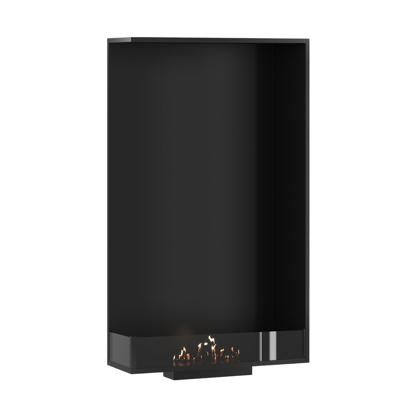 Base Left Vertical Built-in Corner Fireplace 80 x 160 cm