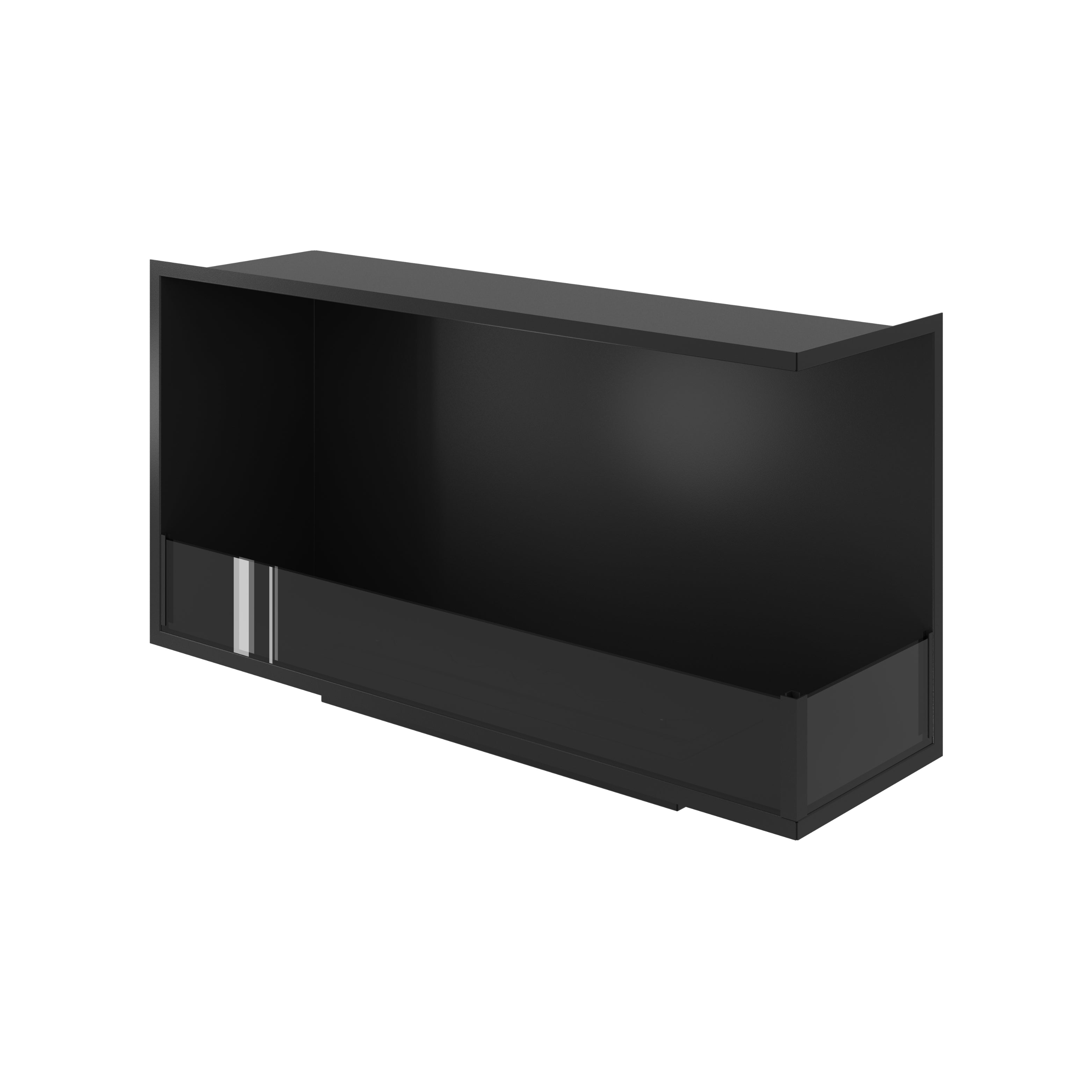Image of Base Right Built-in Corner Fireplace 100 cm