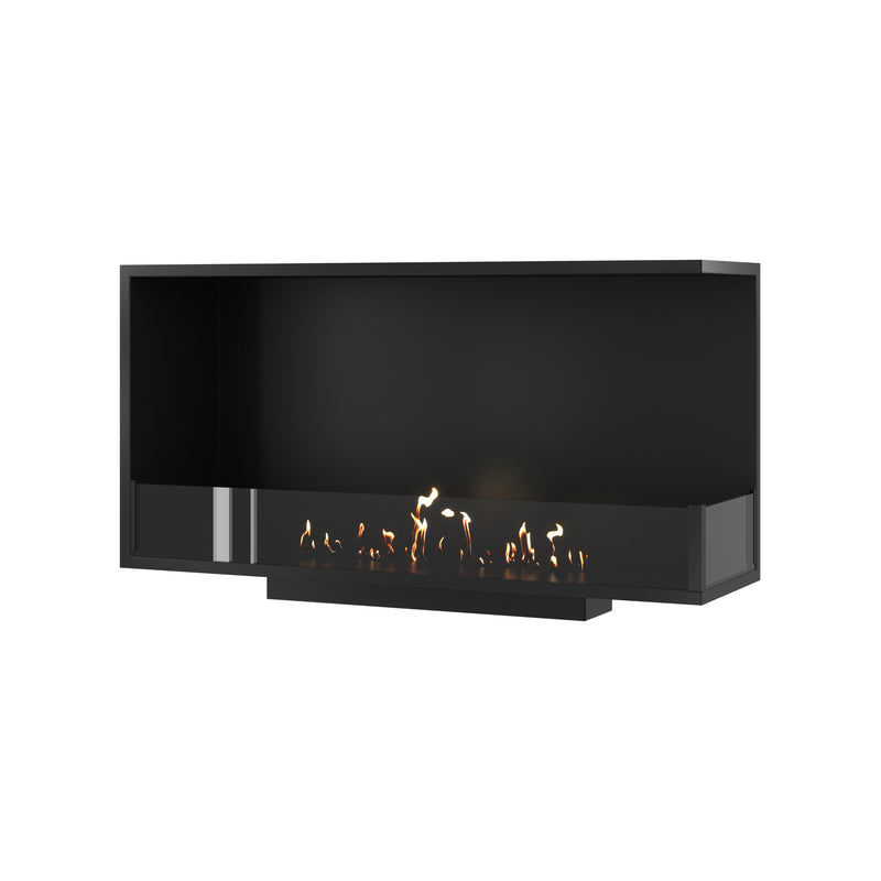 Base Right Built-in Corner Fireplace 100 cm