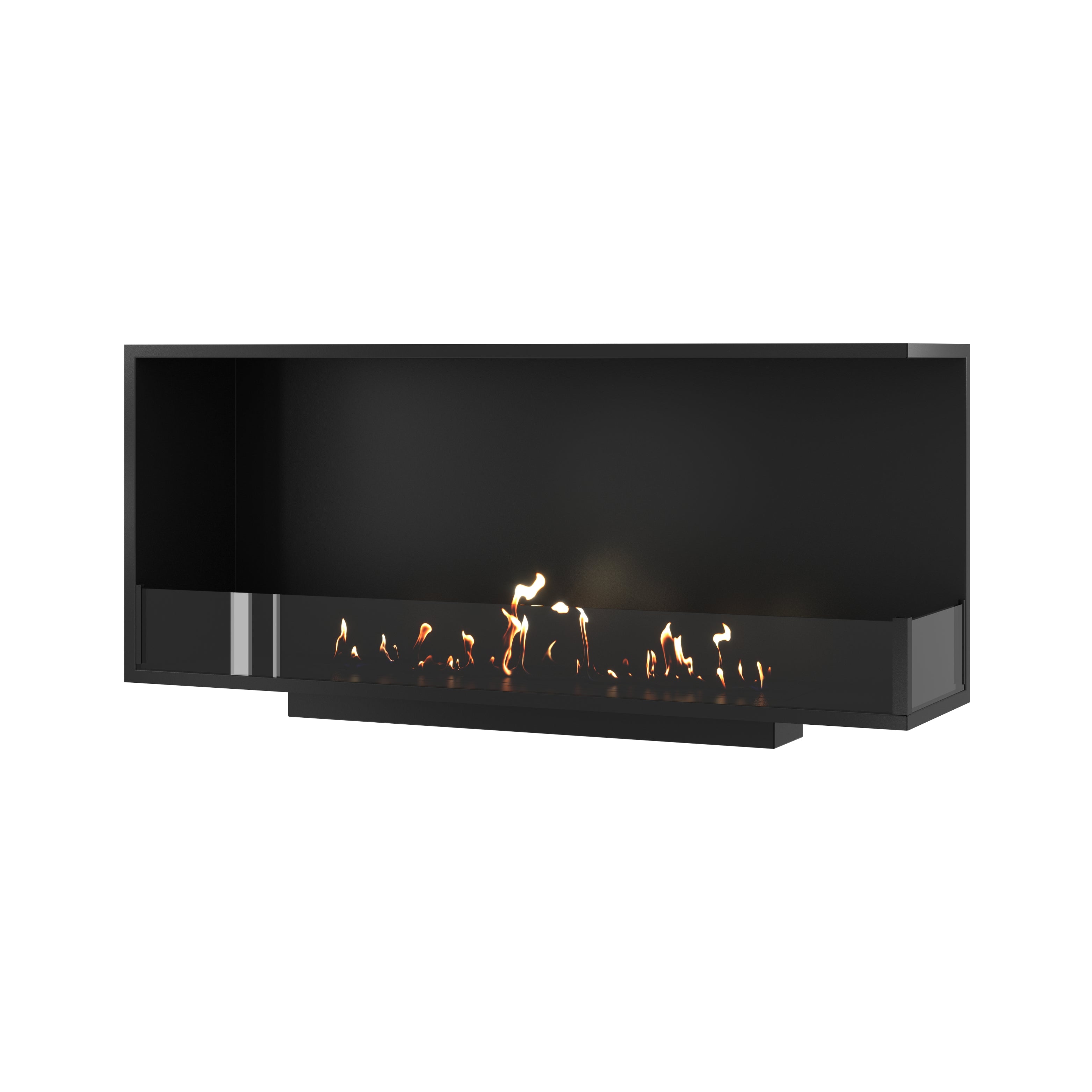 Image of Base Right Built-in Corner Fireplace 120 cm