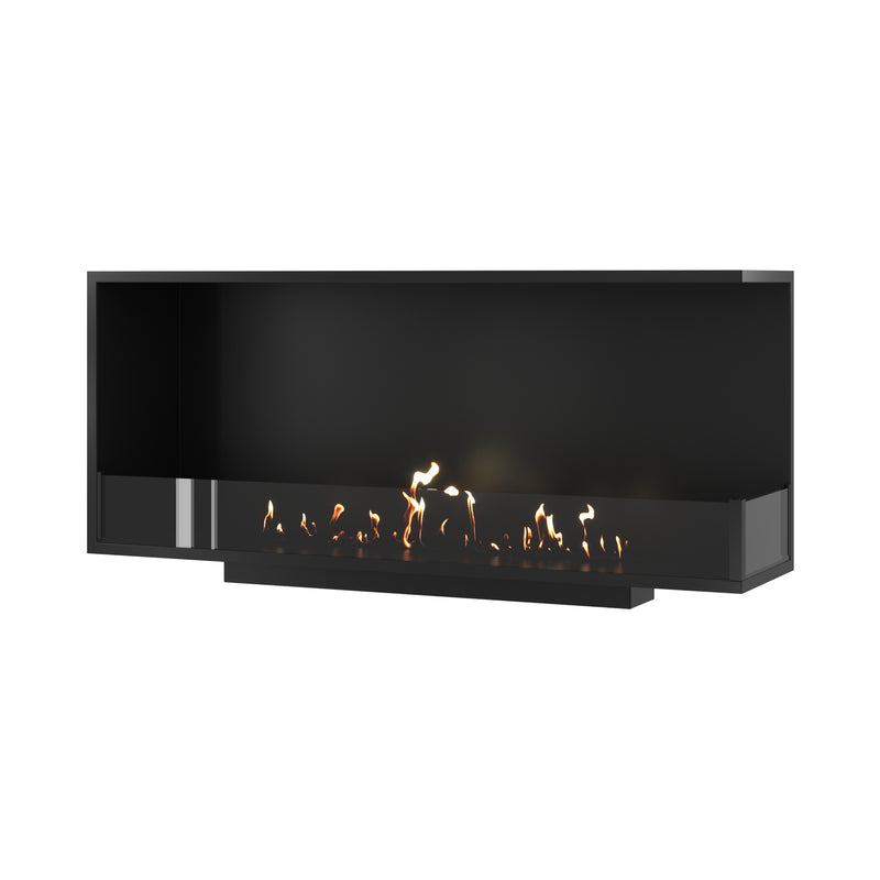 Base Right Built-in Corner Fireplace 130 cm