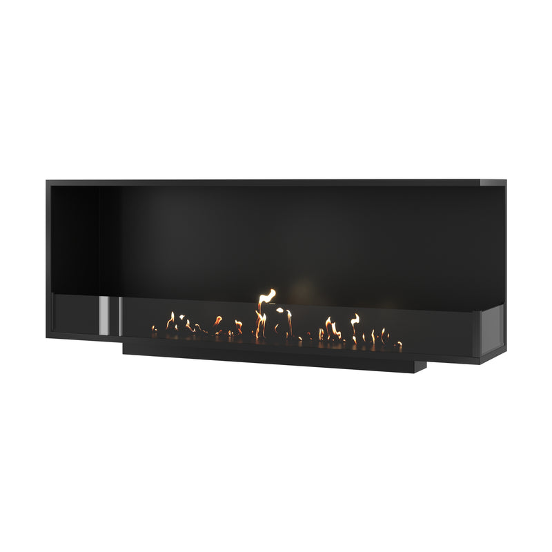 Base Right Built-in Corner Fireplace 140 cm