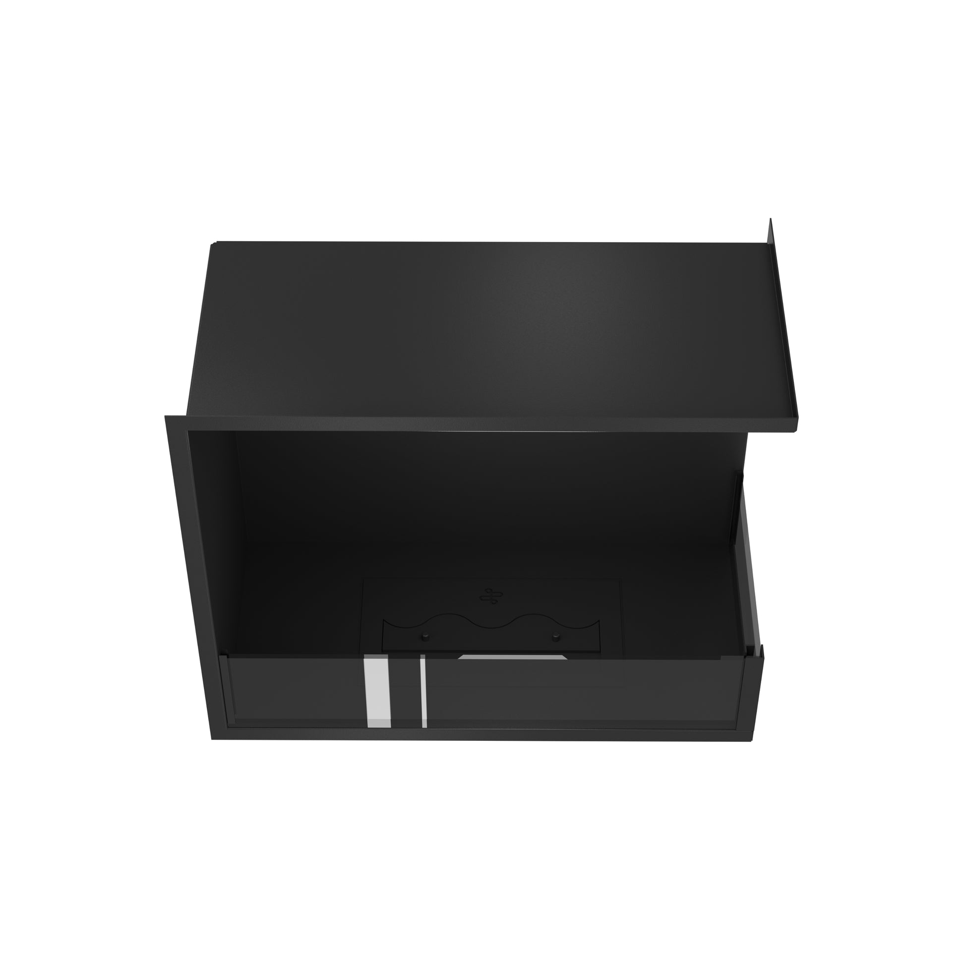 Base Right Built-in Corner Fireplace 70 cm