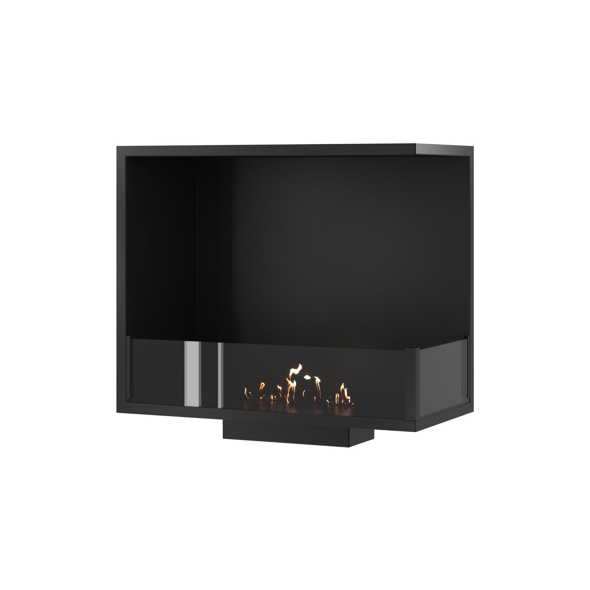 Base Right Built-in Corner Fireplace 70 cm