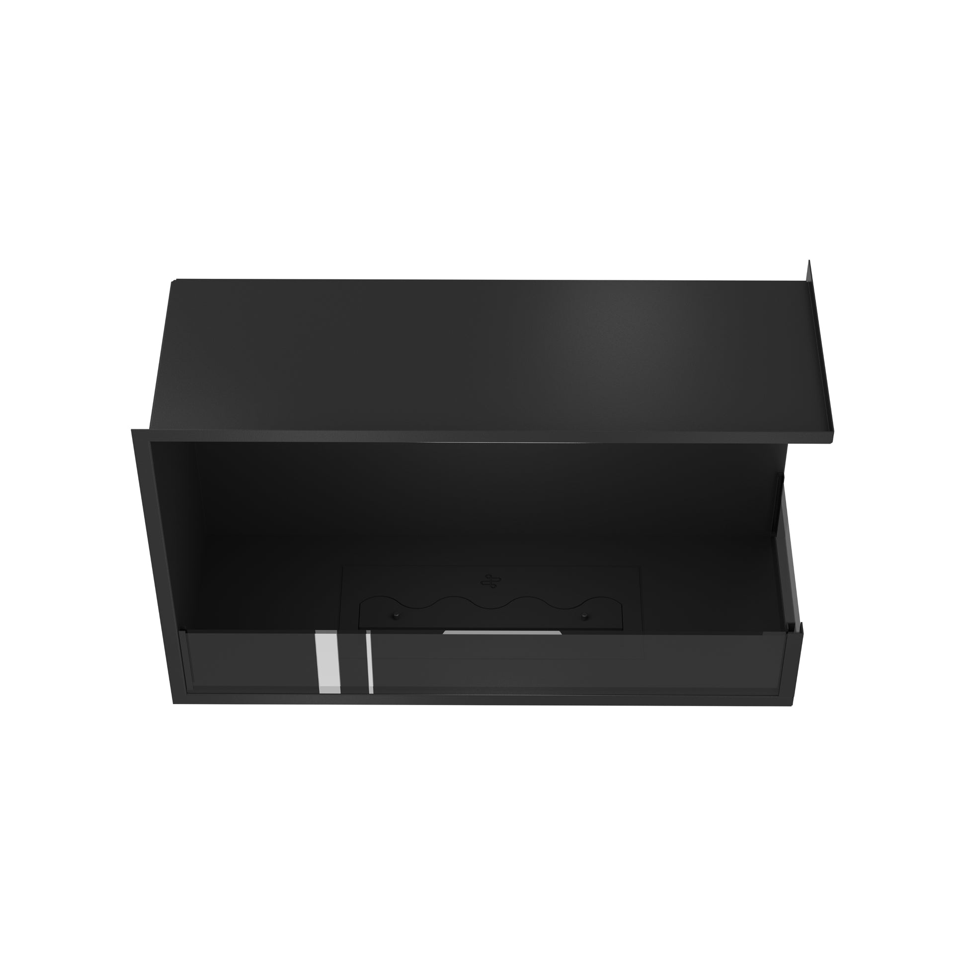 Base Right Built-in Corner Fireplace 80 cm