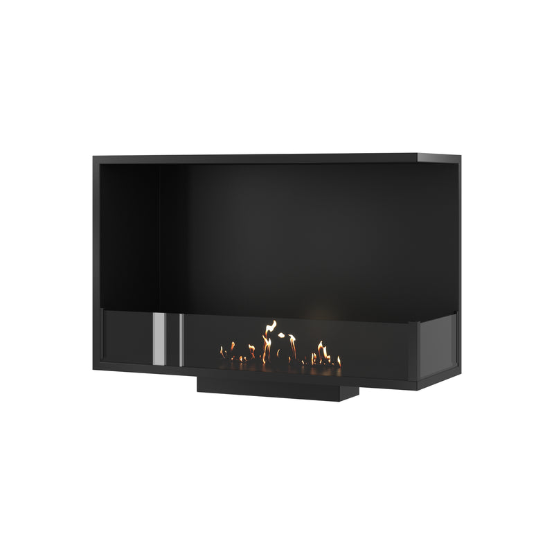 Base Right Built-in Corner Fireplace 90 cm
