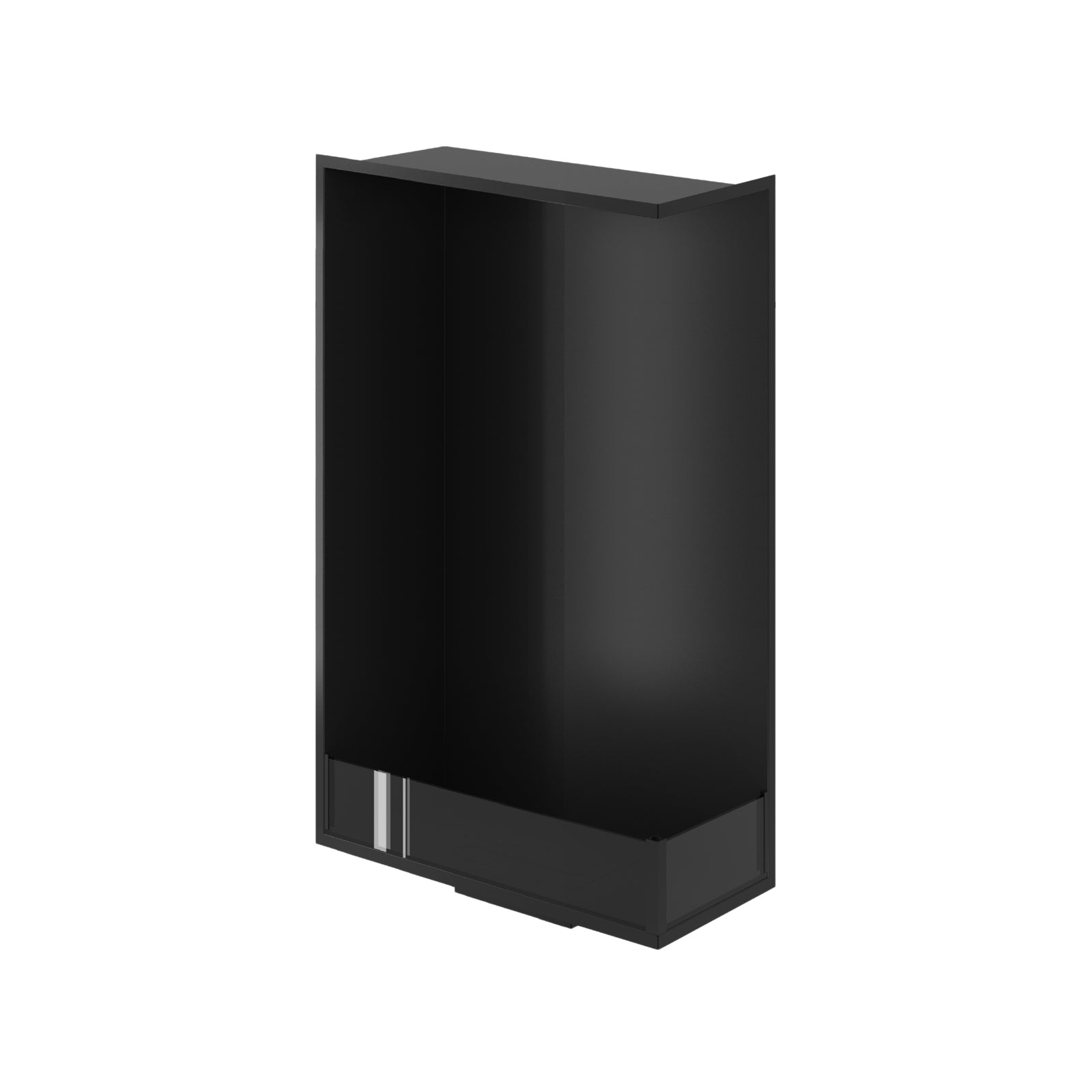 Base Right Vertical Built-in Corner Fireplace 60 x 120 cm