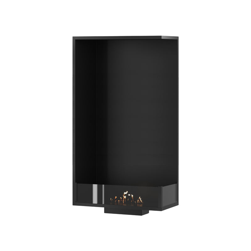 Base Right Vertical Built-in Corner Fireplace 60 x 120 cm