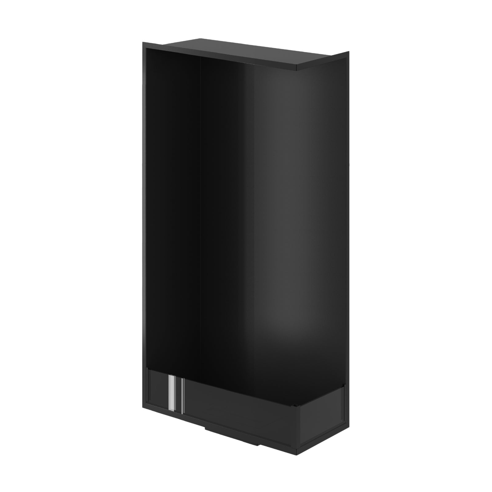 Base Right Vertical Built-in Corner Fireplace 60 x 160 cm