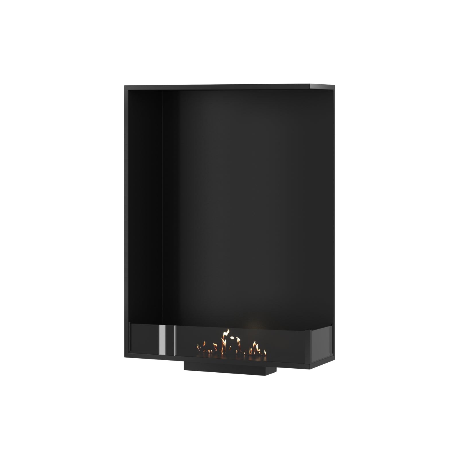 Base Right Vertical Built-in Corner Fireplace 70 x 100 cm