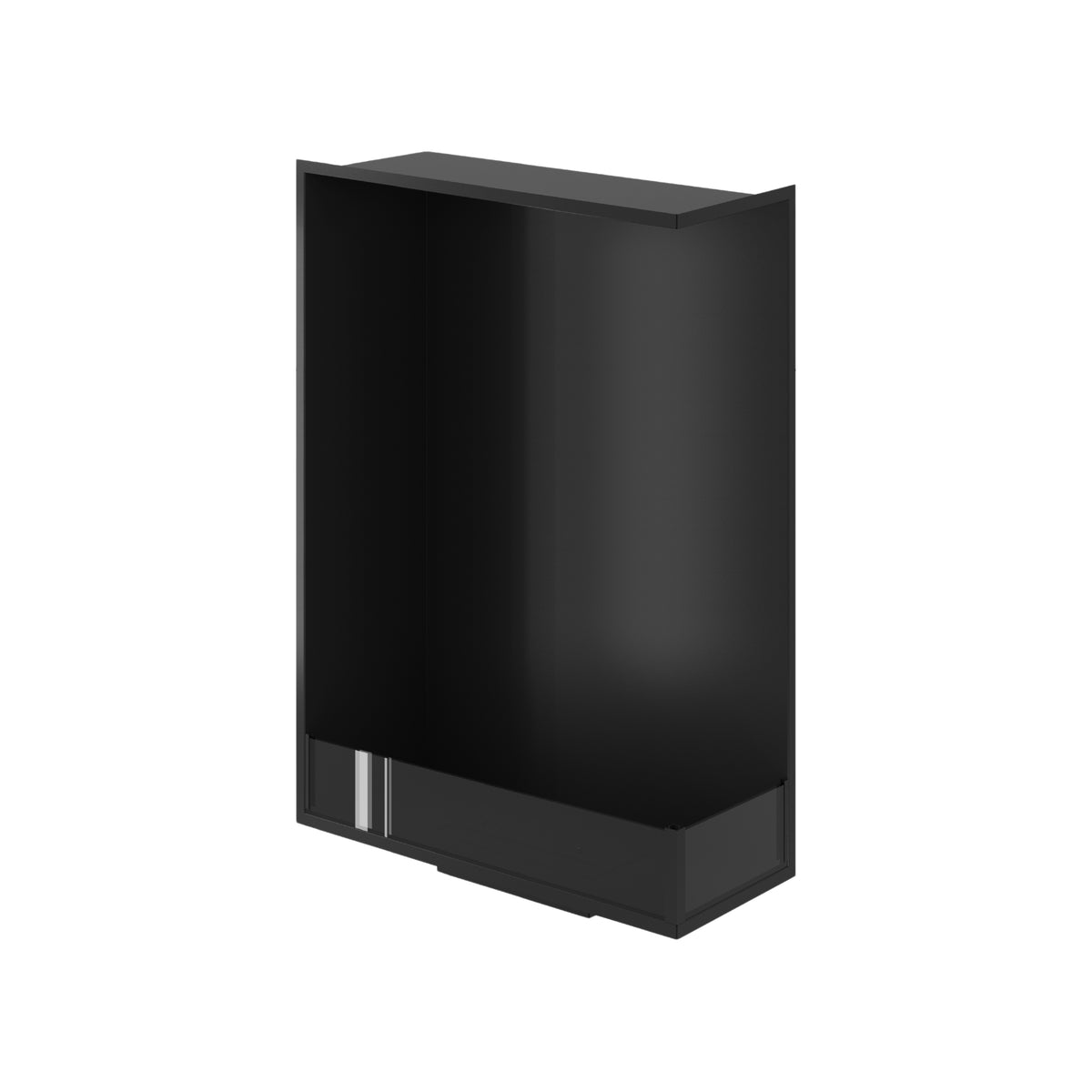 Base Right Vertical Built-in Corner Fireplace 70 x 120 cm