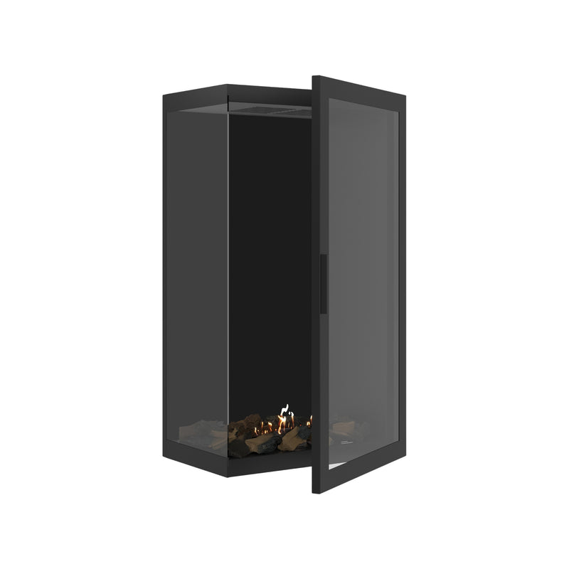 Base Vertical Corner Left Full Glass 60 x 120 cm