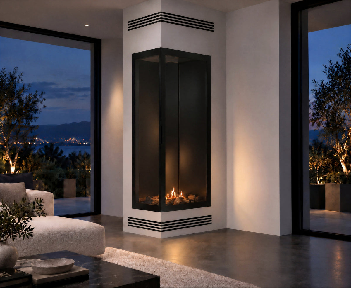 Base Vertical Corner Left Full Glass 60 x 140 cm