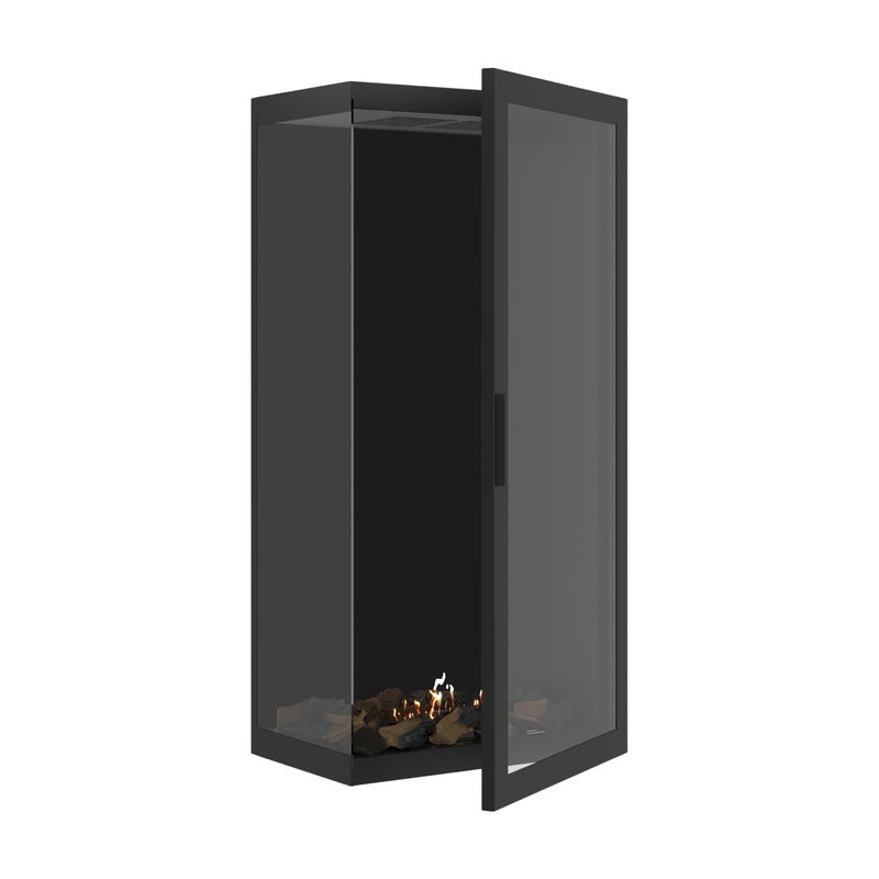 Base Vertical Corner Left Full Glass 60 x 160 cm