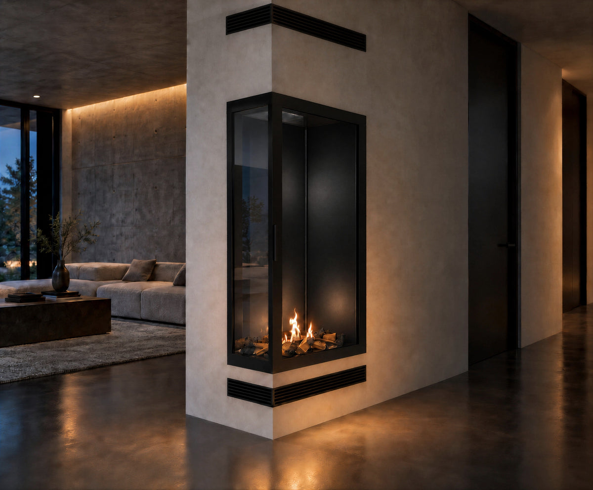 Base Vertical Corner Left  Full Glass 60 x 180 cm