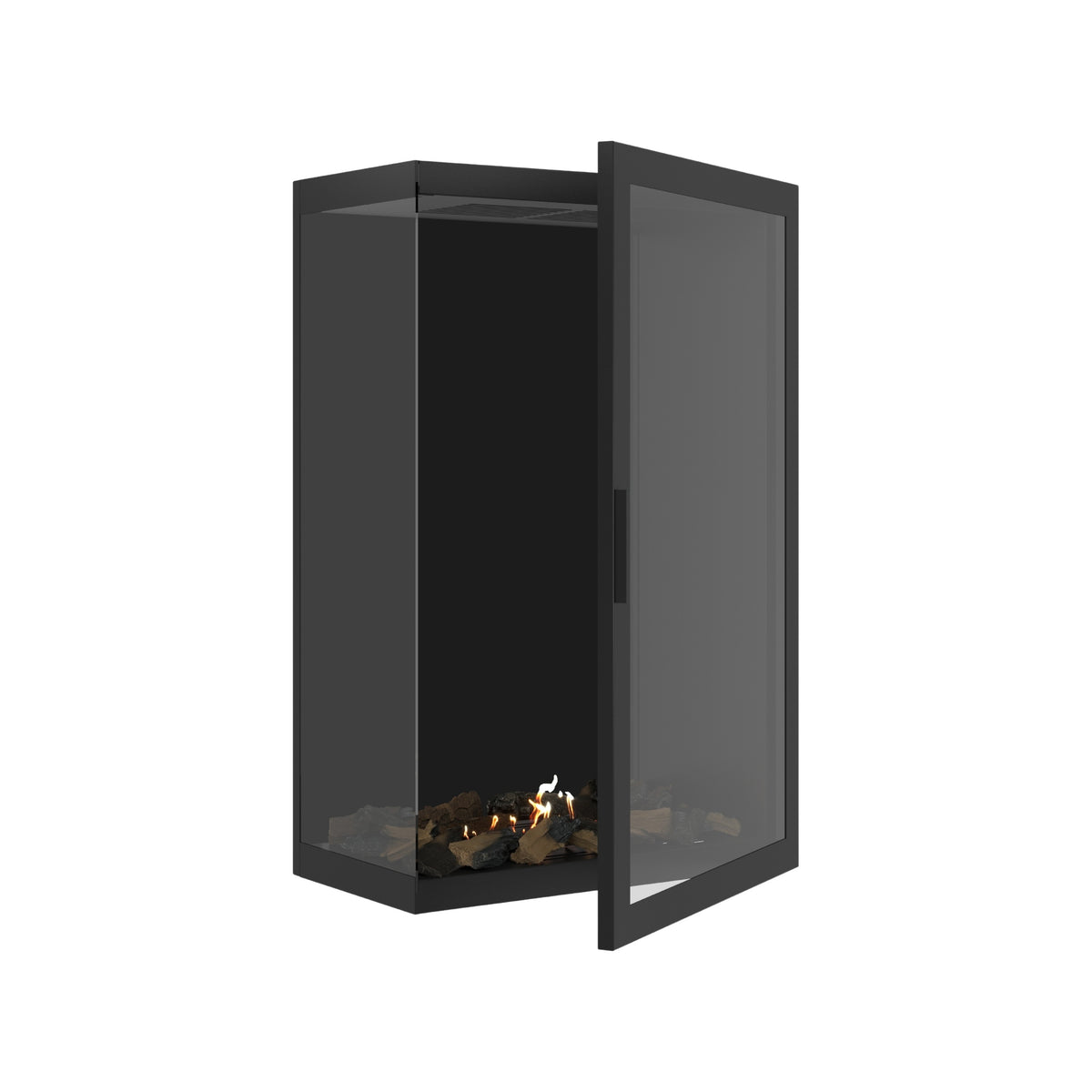 Base Vertical Corner Left Full Glass 70 x 120 cm