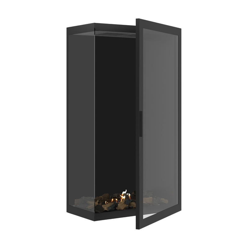 Base Vertical Corner Left Full Glass 70 x 160 cm
