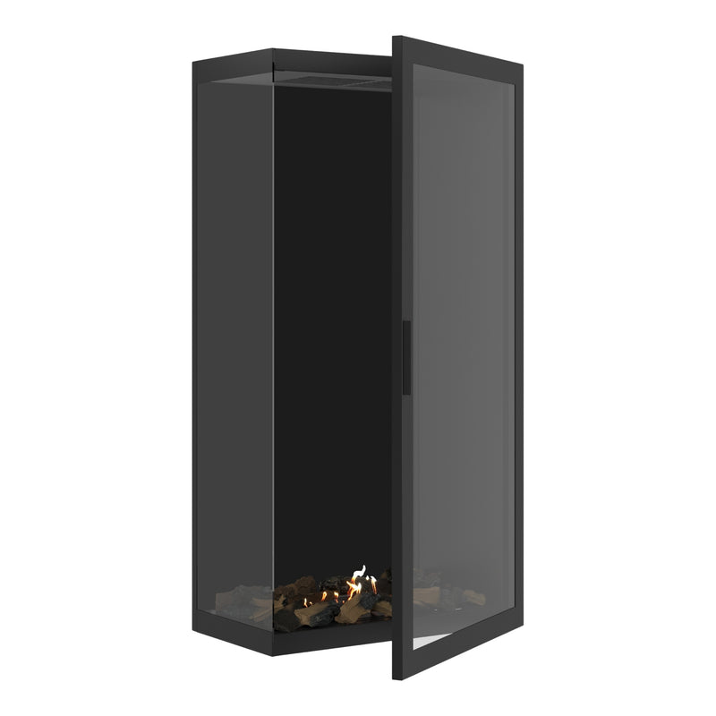 Base Vertical Corner Left Full Glass 70 x 180 cm