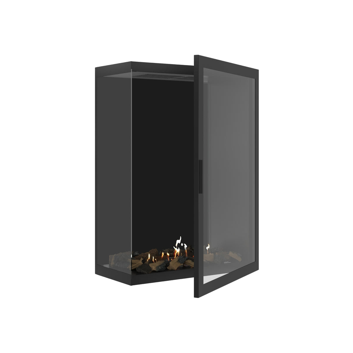 Base Vertical Corner Left Full Glass 80 x 100 cm