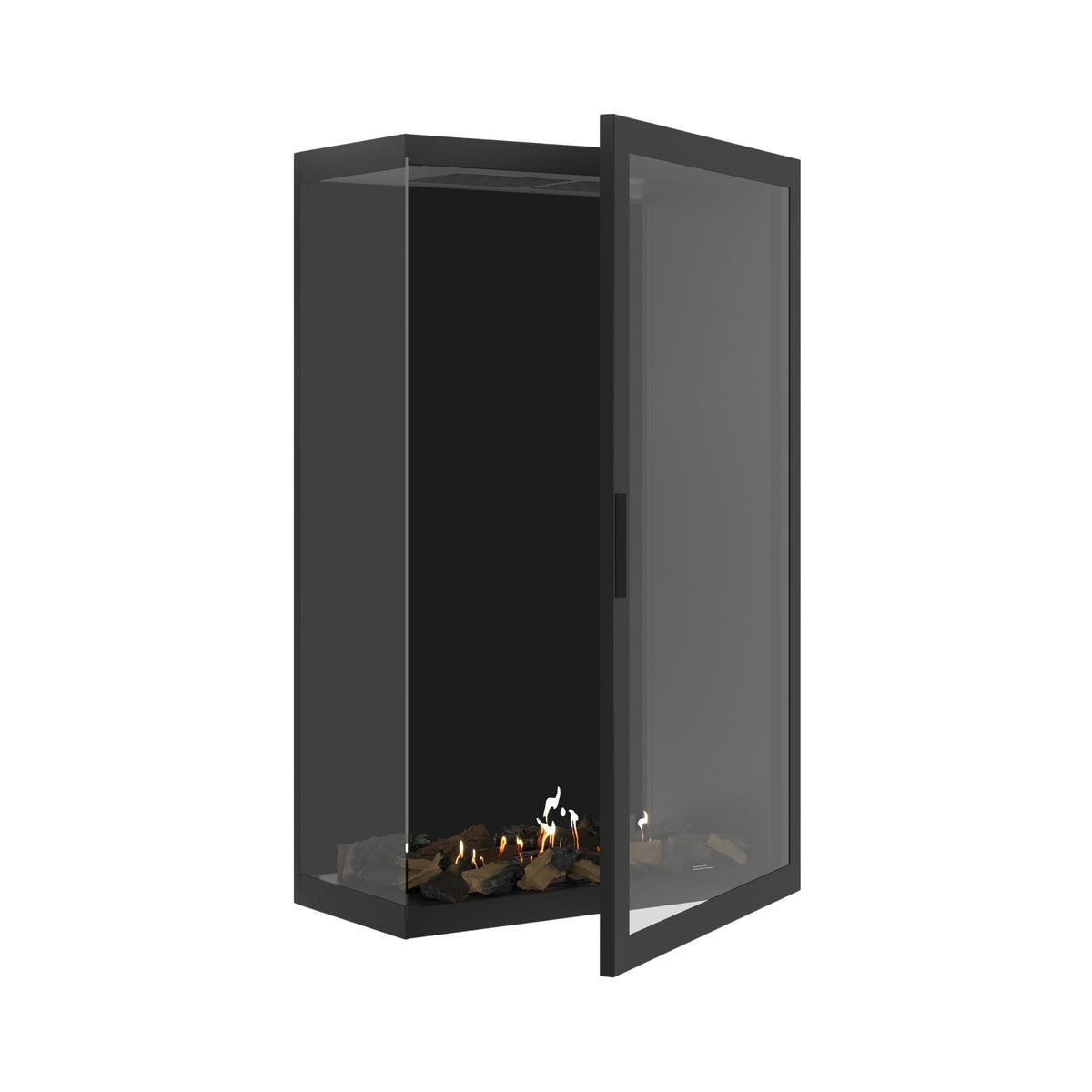 Base Vertical Corner Left Full Glass 80 x 140 cm