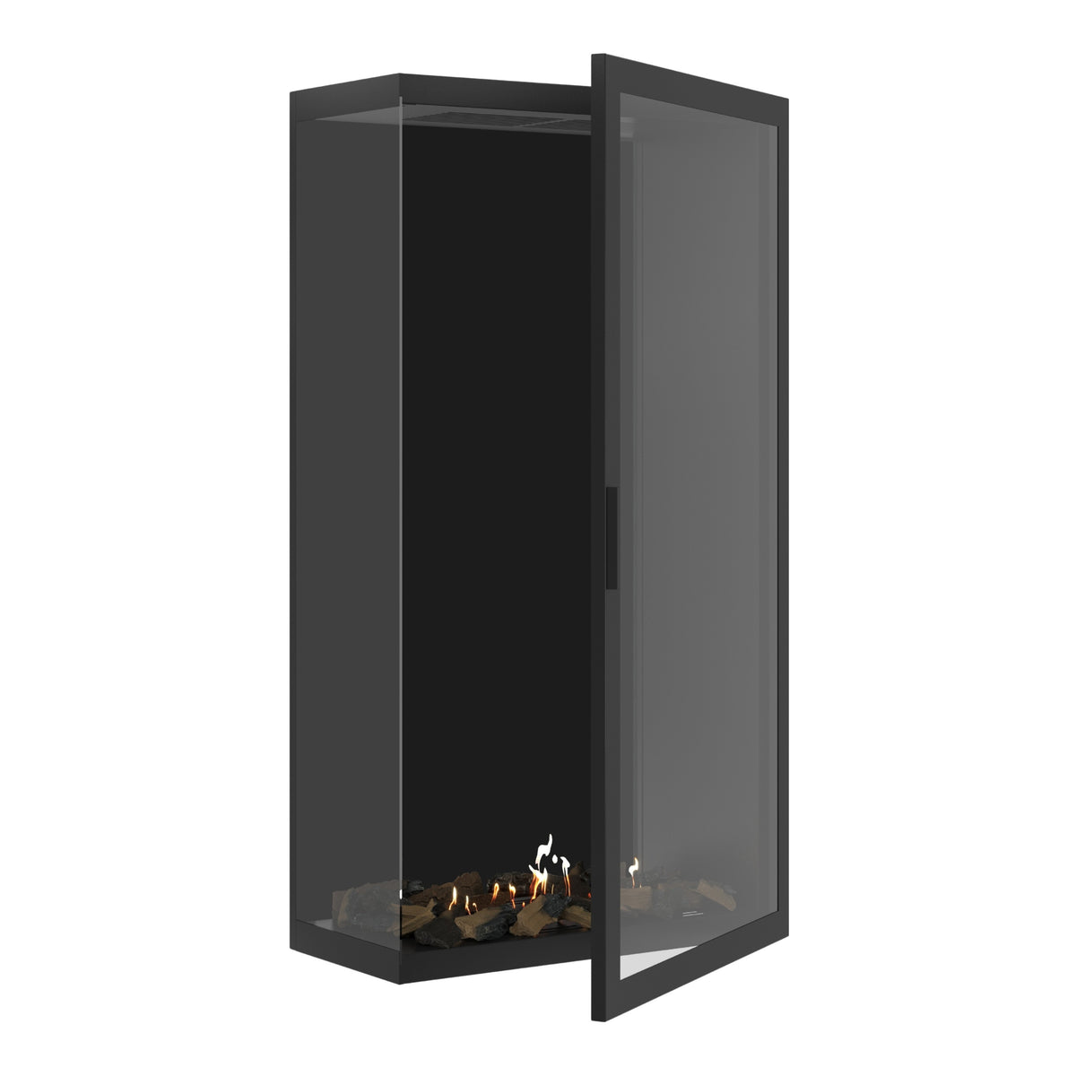 Base Vertical Corner Left Full Glass 80 x 180 cm